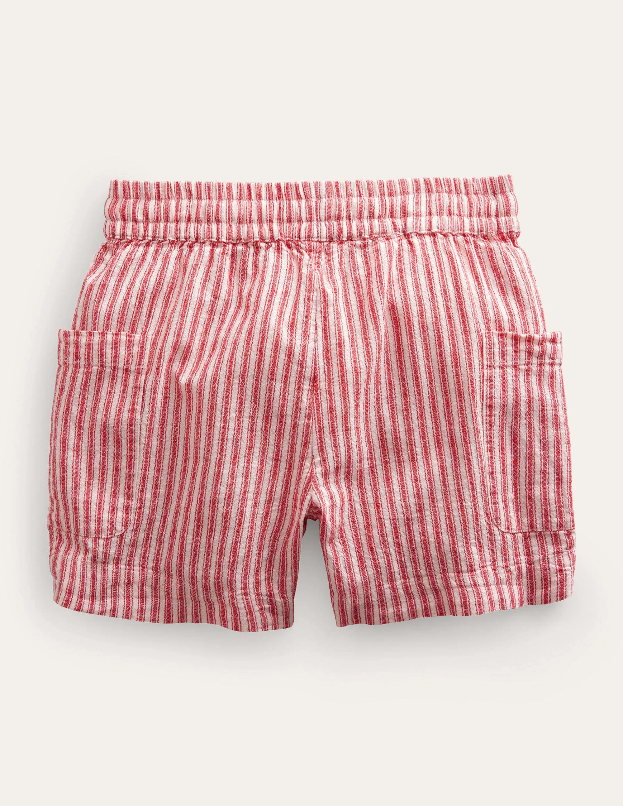 Pocket Shorts-Strawberry Tart Red Ticking - Image 2