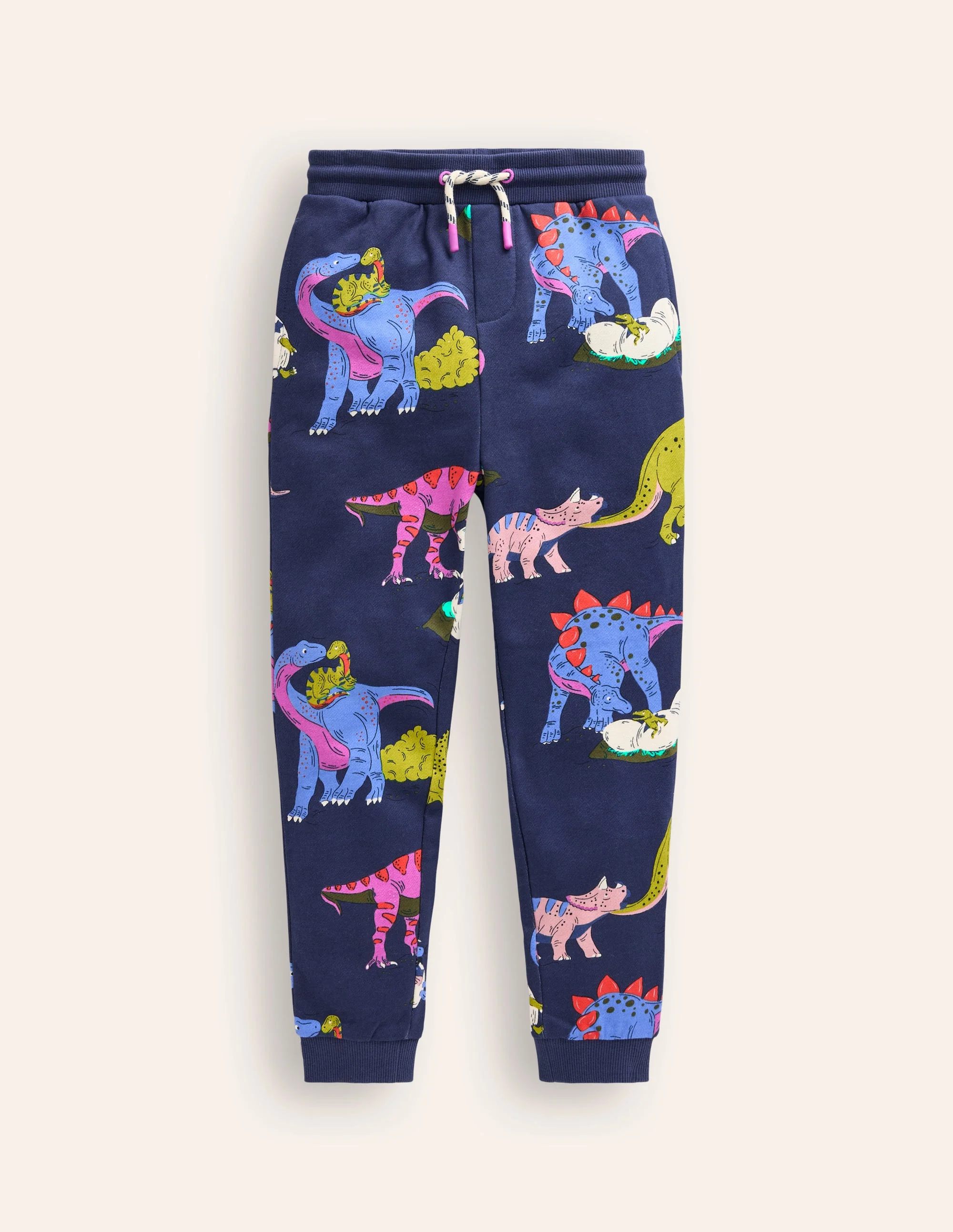 Printed Comfy Sweatpants-Multi Dino Family - Image 2