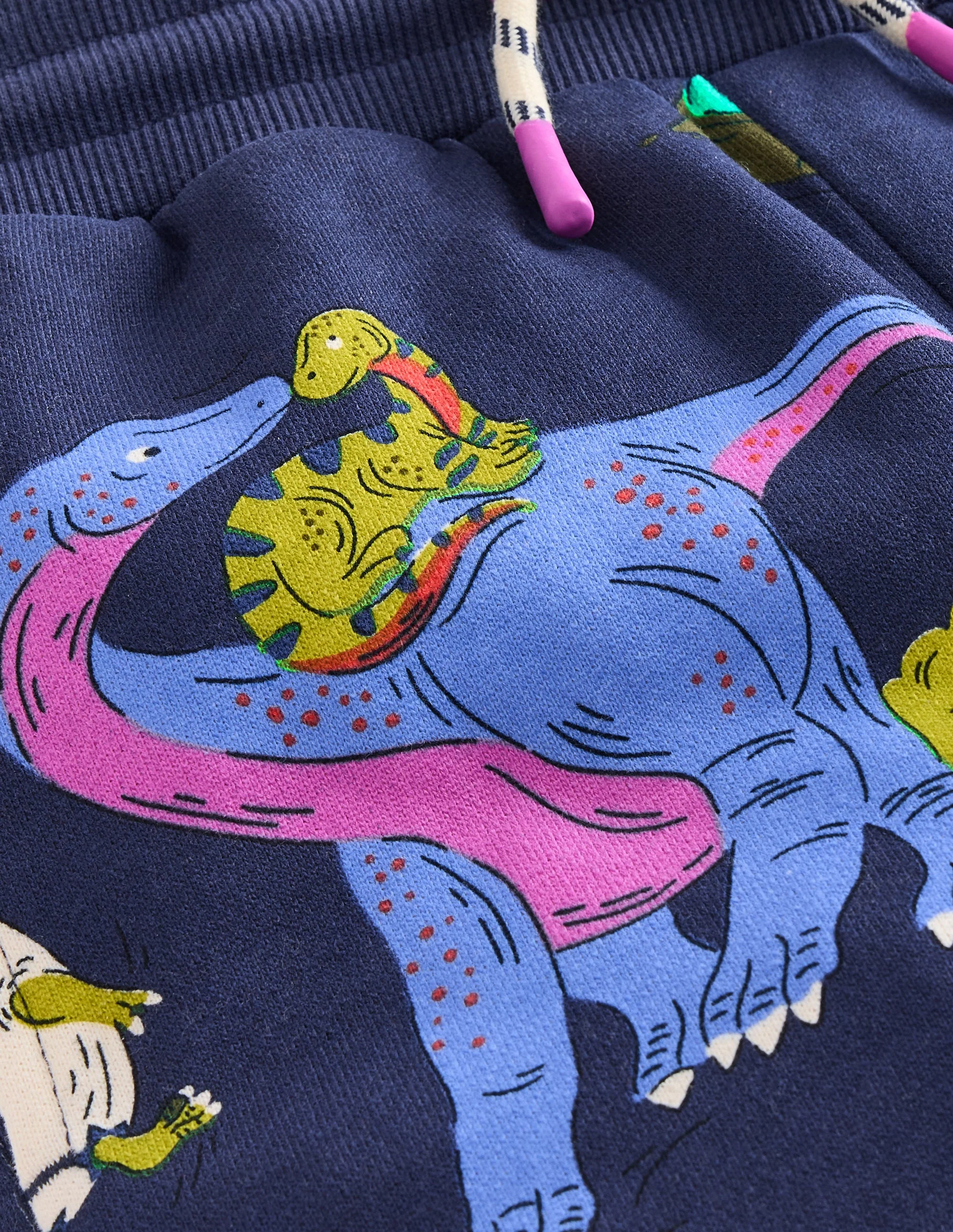 Printed Comfy Sweatpants-Multi Dino Family - Image 4