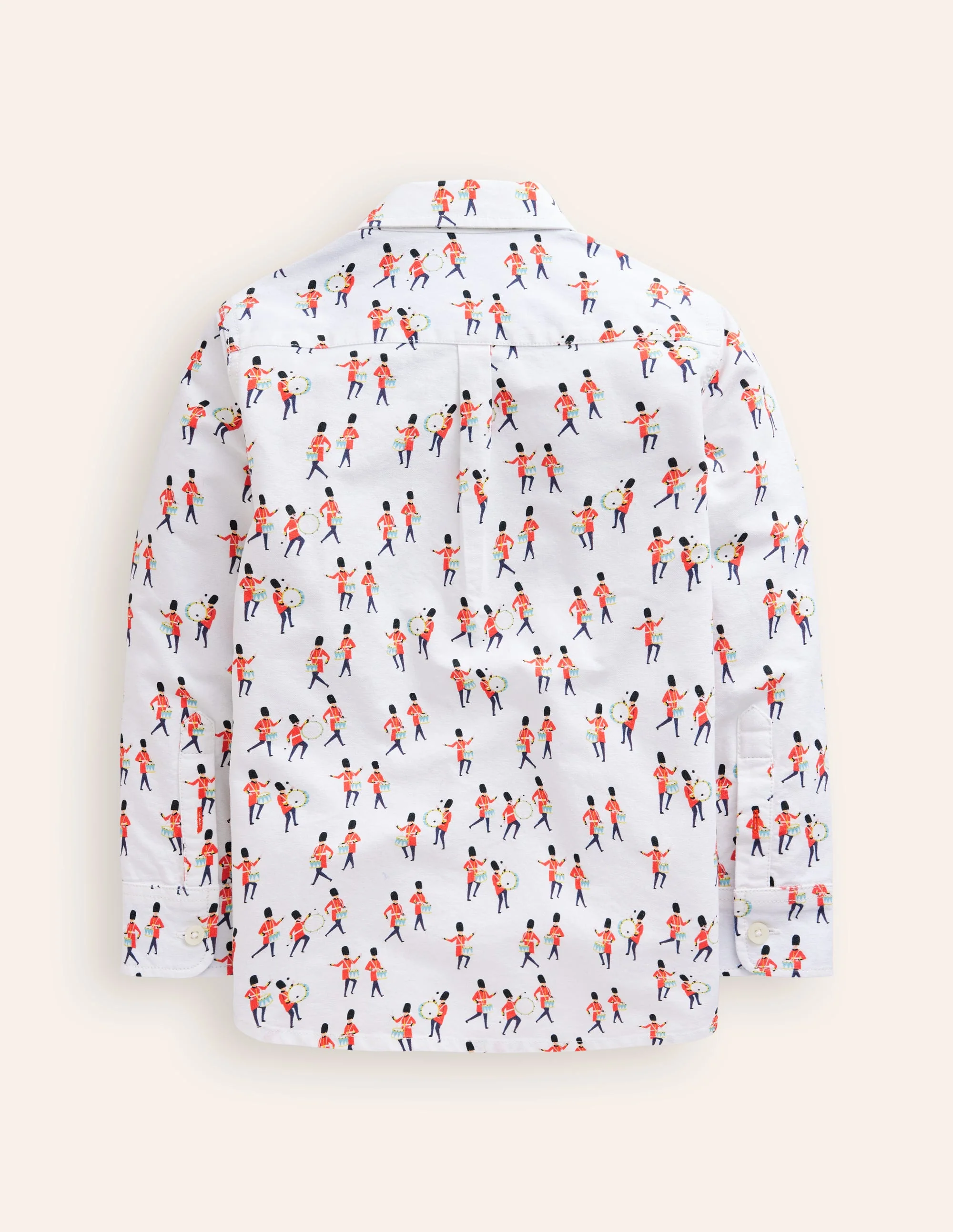 Printed Cotton Shirt-Festive Drummer - Image 2