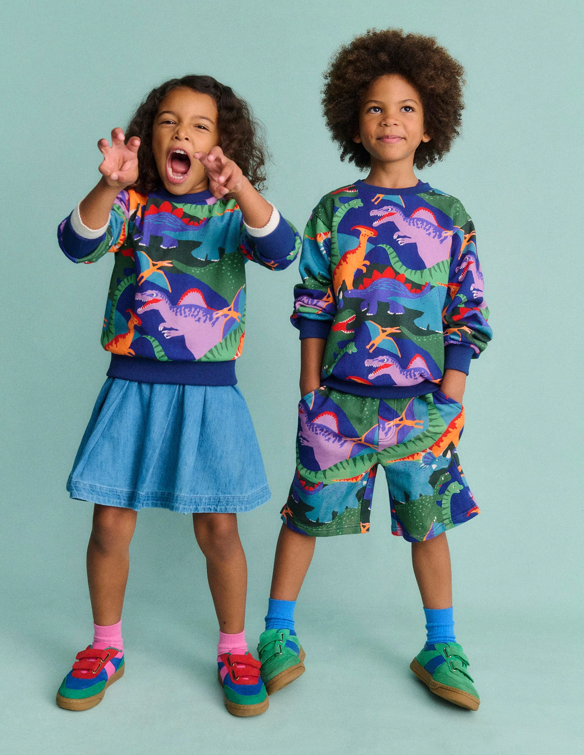 Printed Sweatshirt-Multi Dino Camo - Image 4