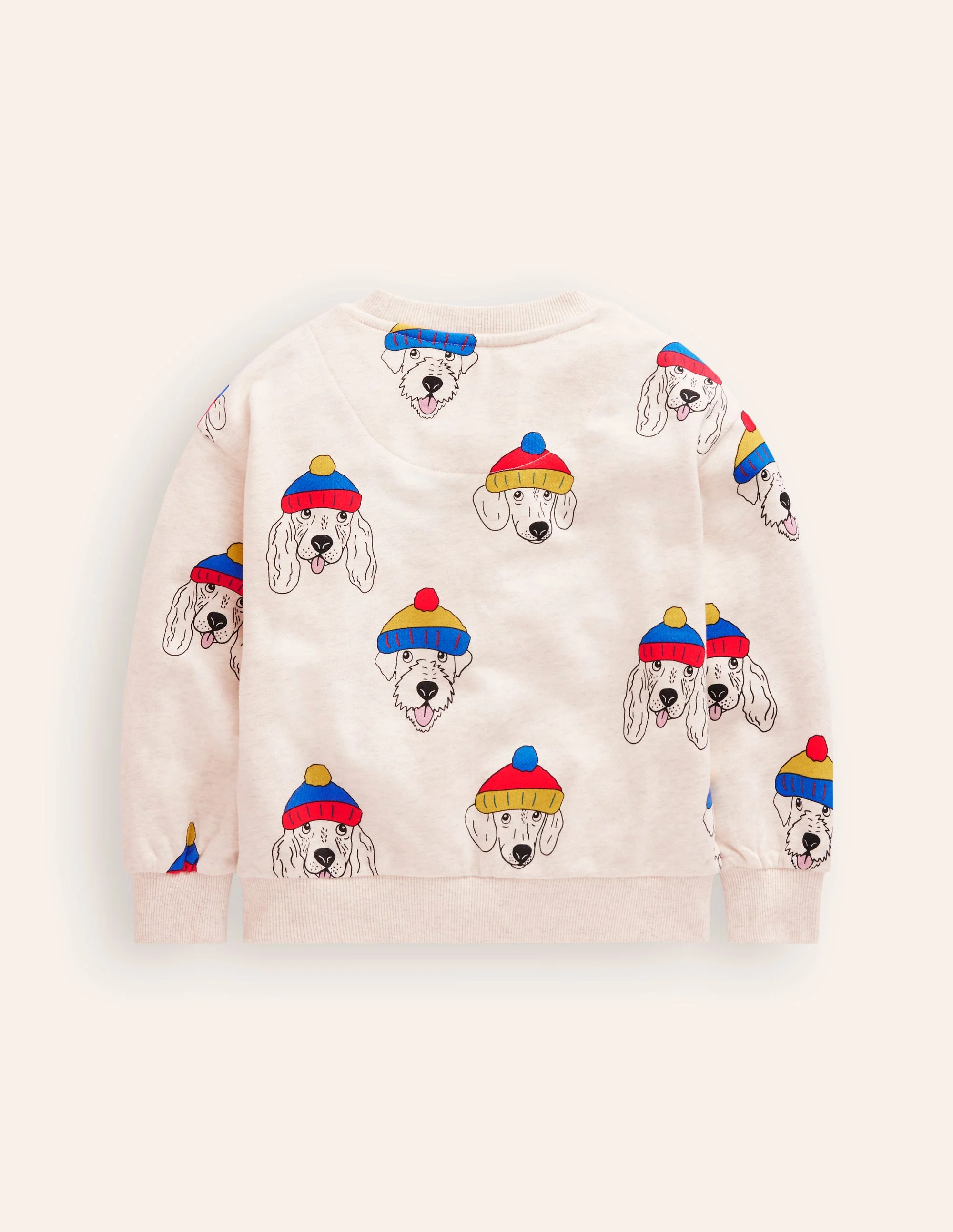 Printed Sweatshirt-oatmeal dude dogs - Image 2