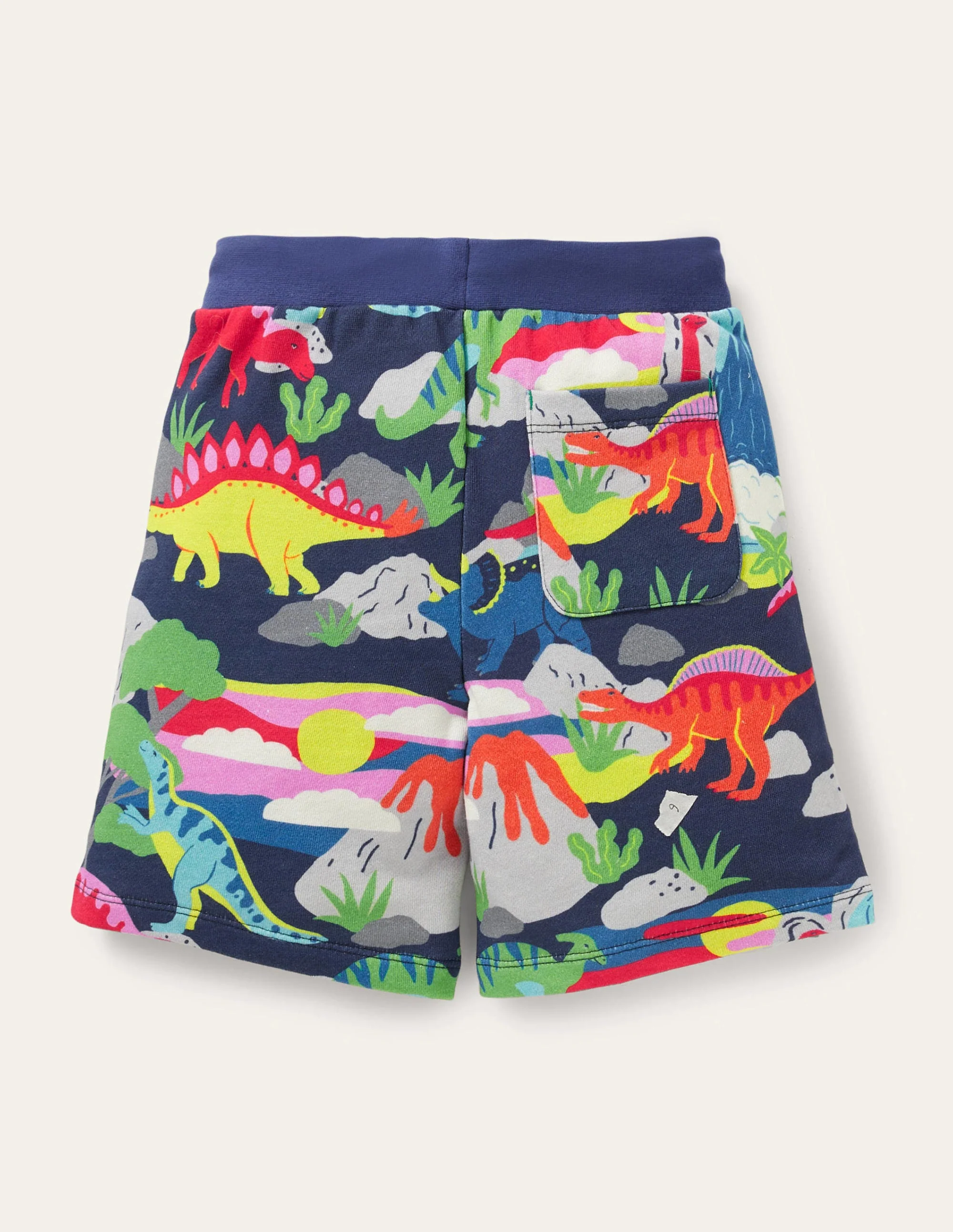 Printed Sweatshorts-Starboard Blue Dino Sunset - Image 2