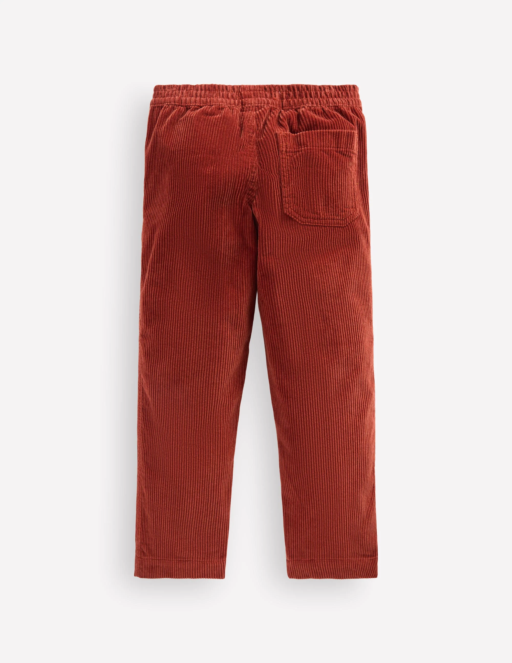 Pull-on Cord Pants-BURNT HENNA - Image 2