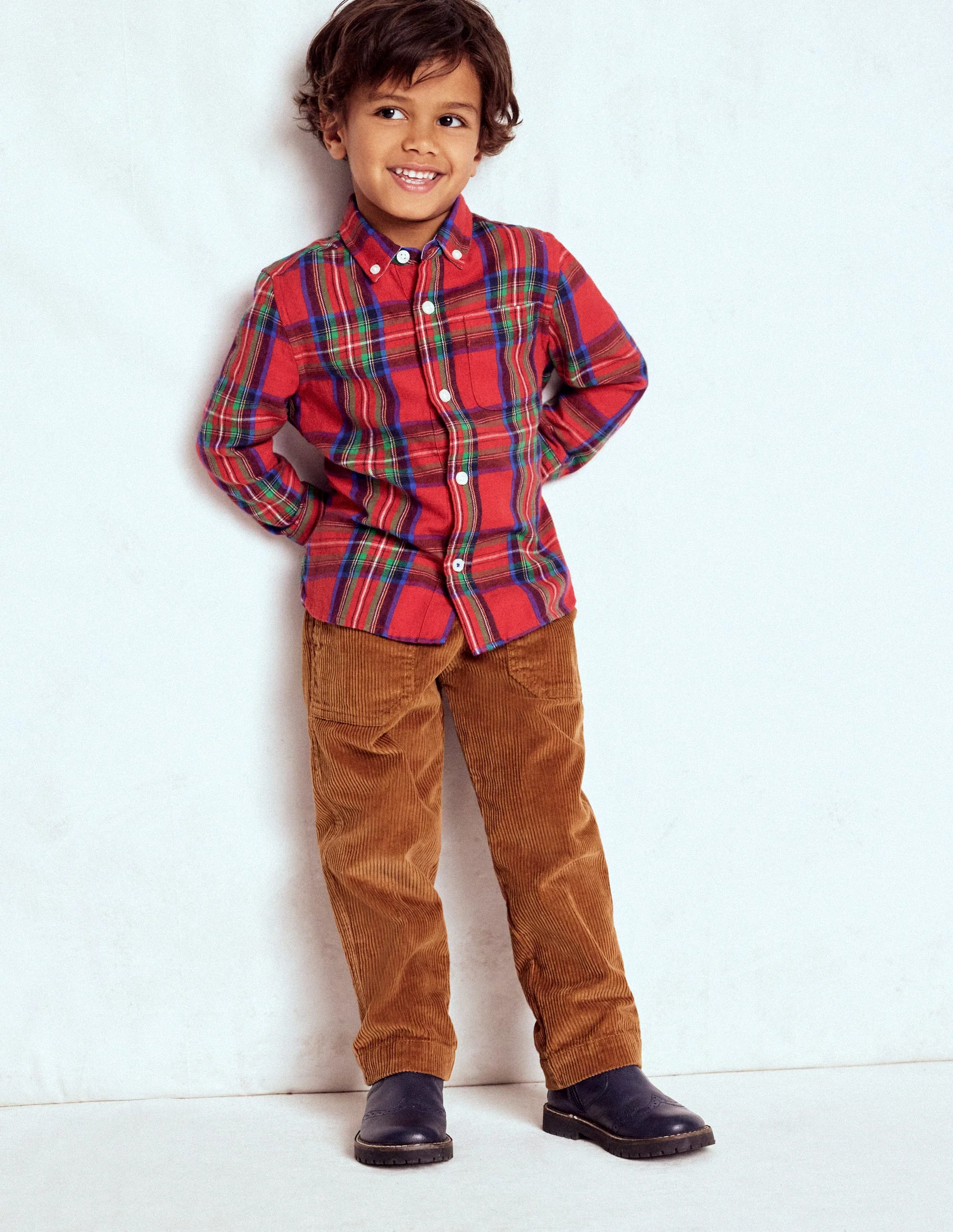 Pull-on Cord Pants-Ginger