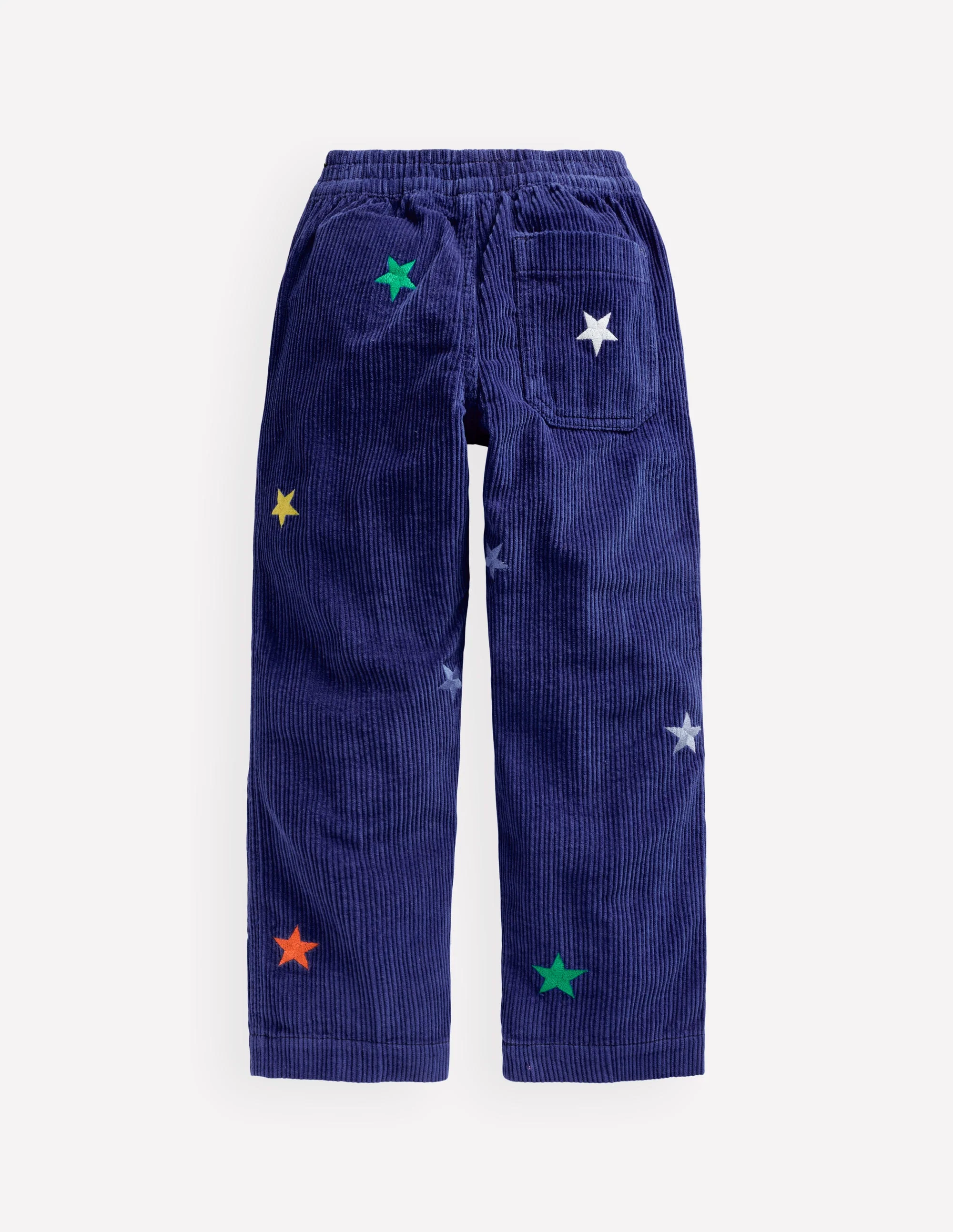 Pull-on Cord Pants-Sapphire Blue Star - Image 2