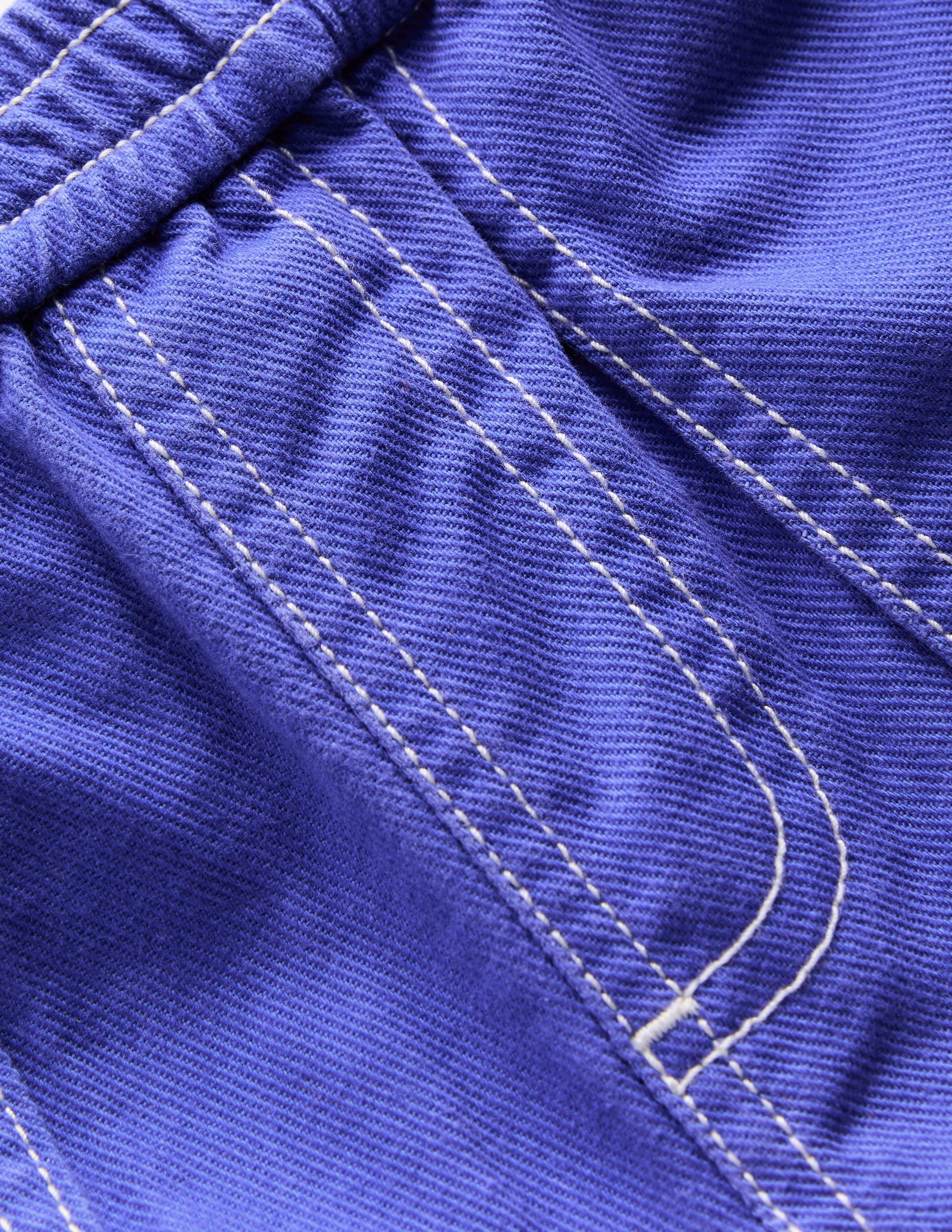 Pull-on Cotton Pants-Blue Heron - Image 3