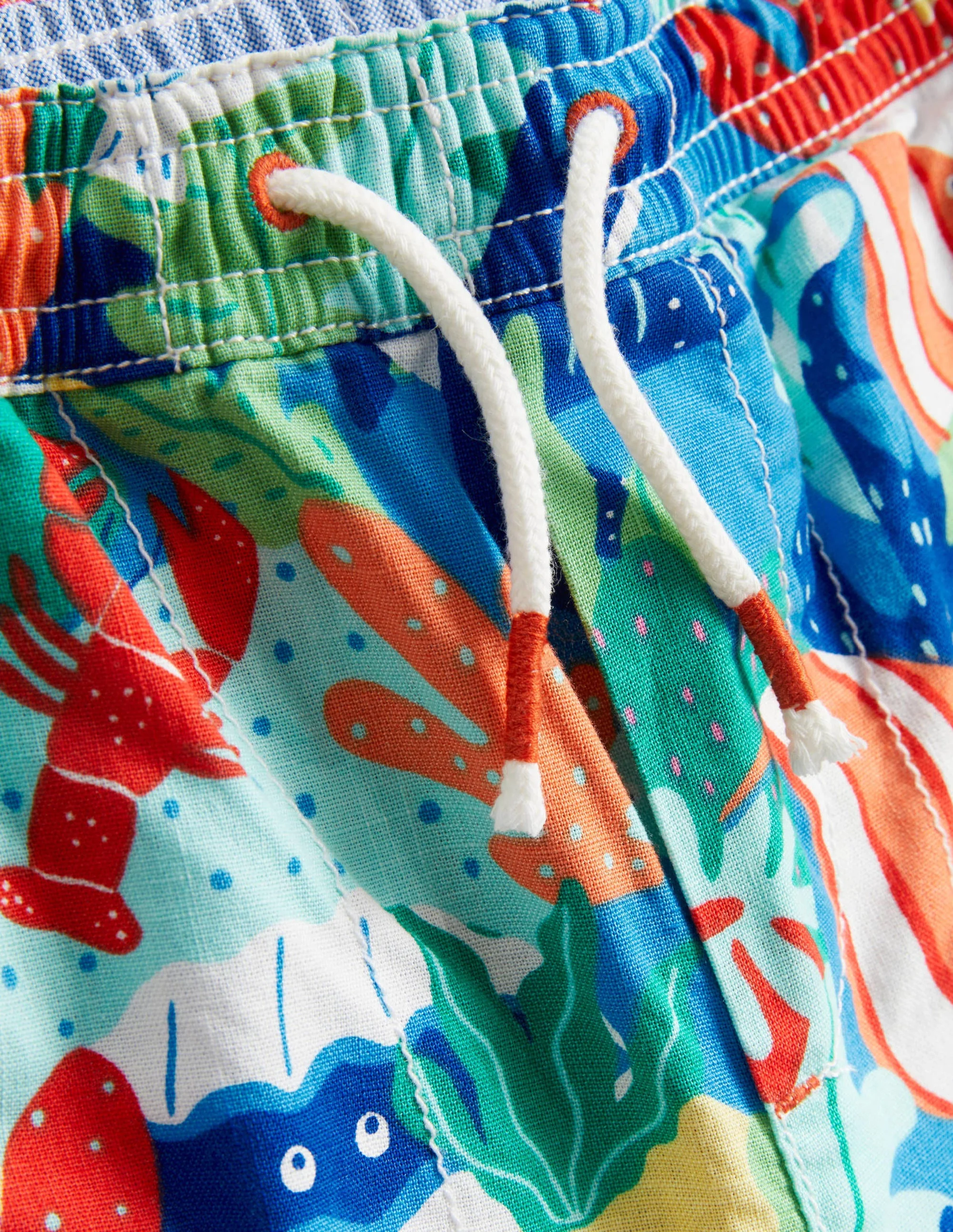 Pull-on Drawstring Shorts-Multi Rainbow Reef - Image 3