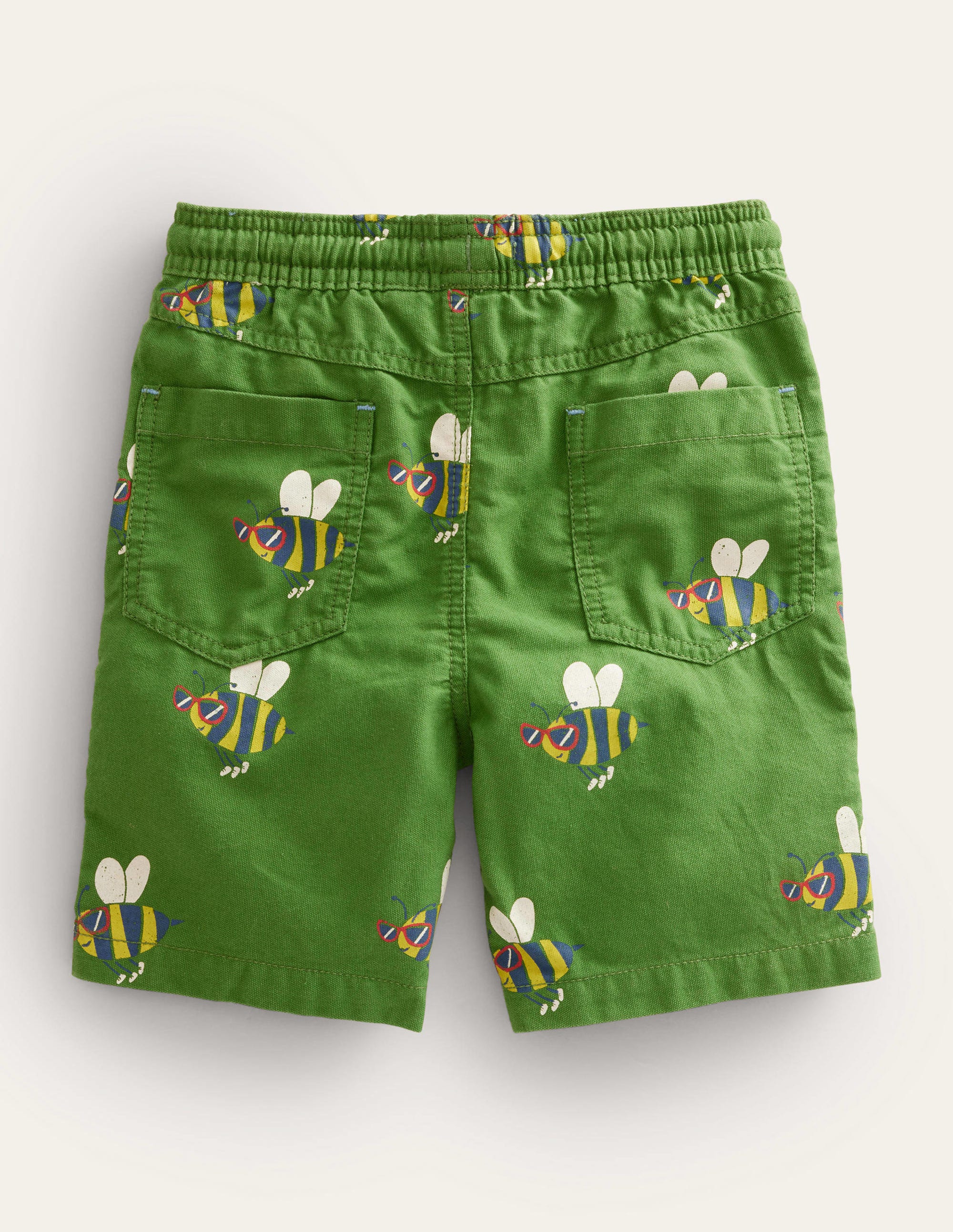 Pull-on Drawstring Shorts-Safari Green - Image 2