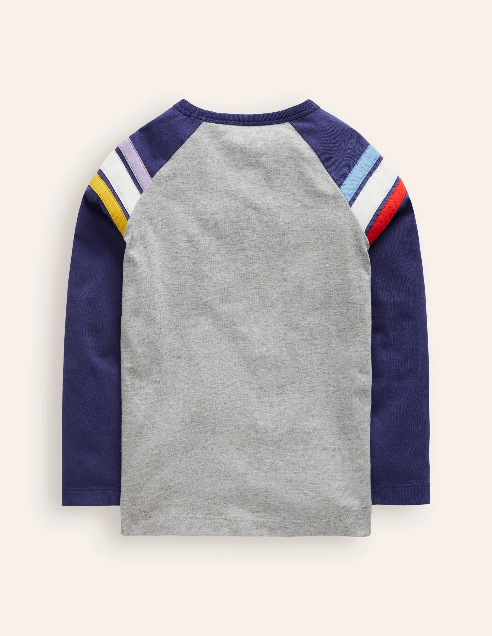 Raglan T-Shirt-Grey Marl/ Starboard Blue - Image 2