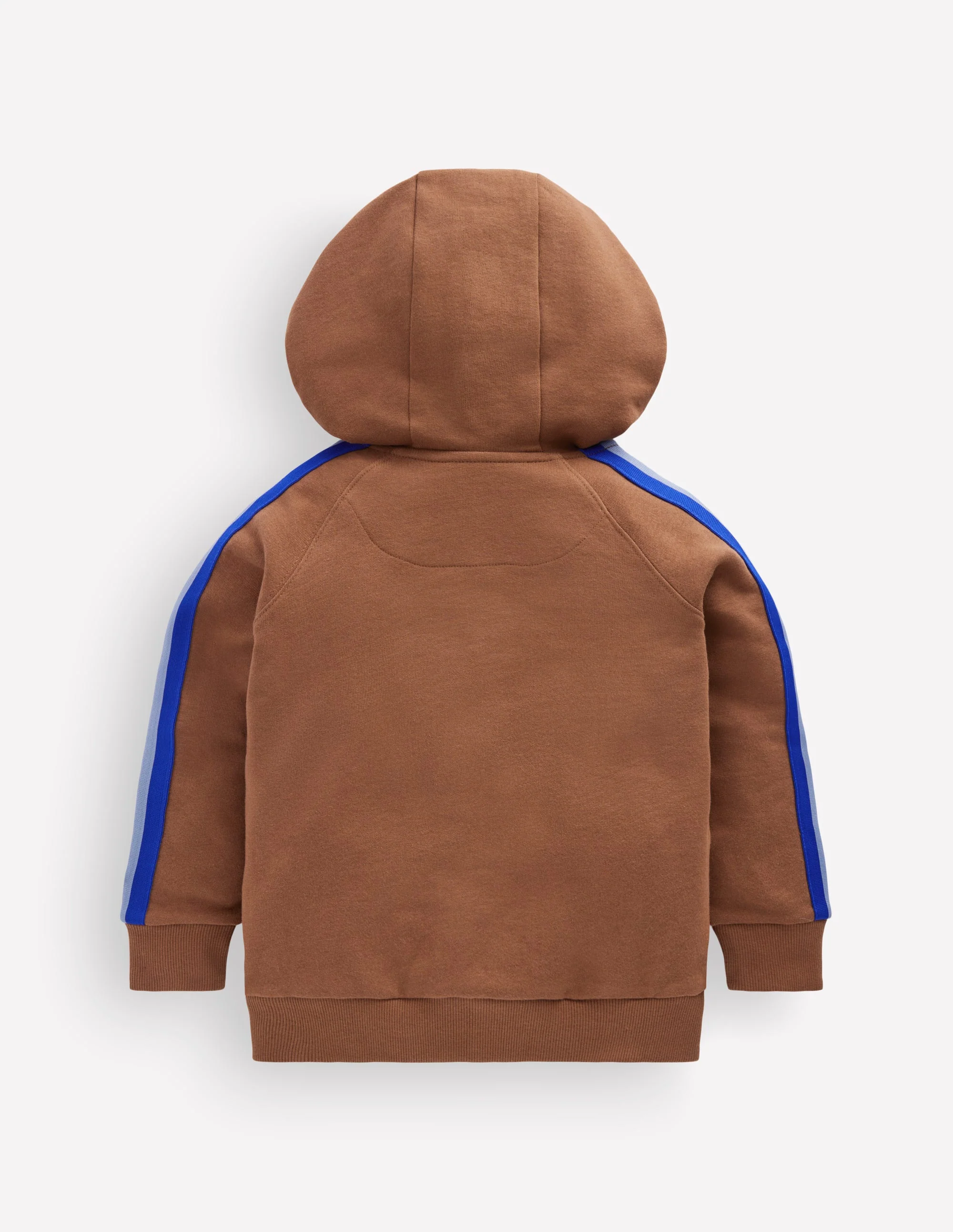 Raglan Zip-through Hoody-Brown - Image 2