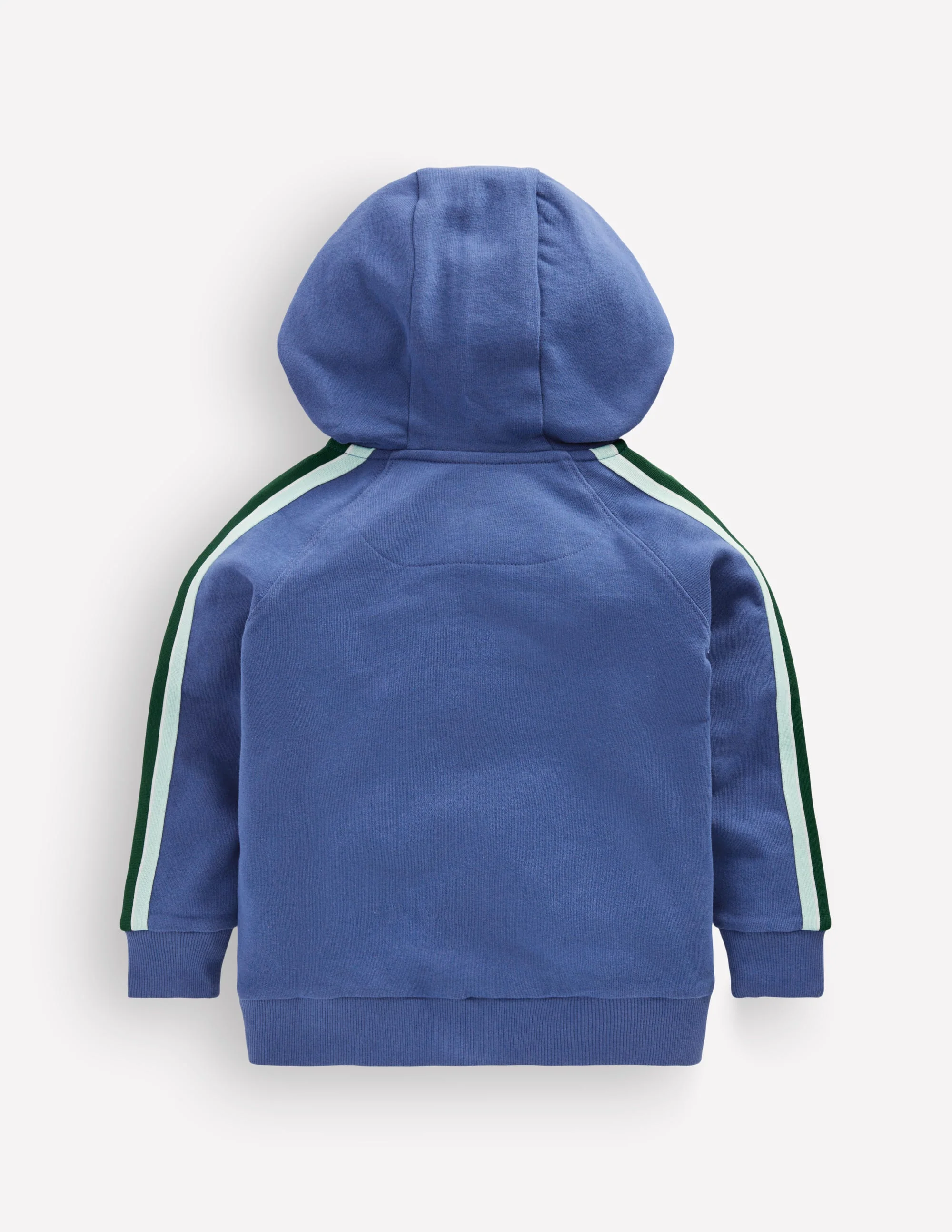 Raglan Zip-through Hoody-Denim Blue - Image 2