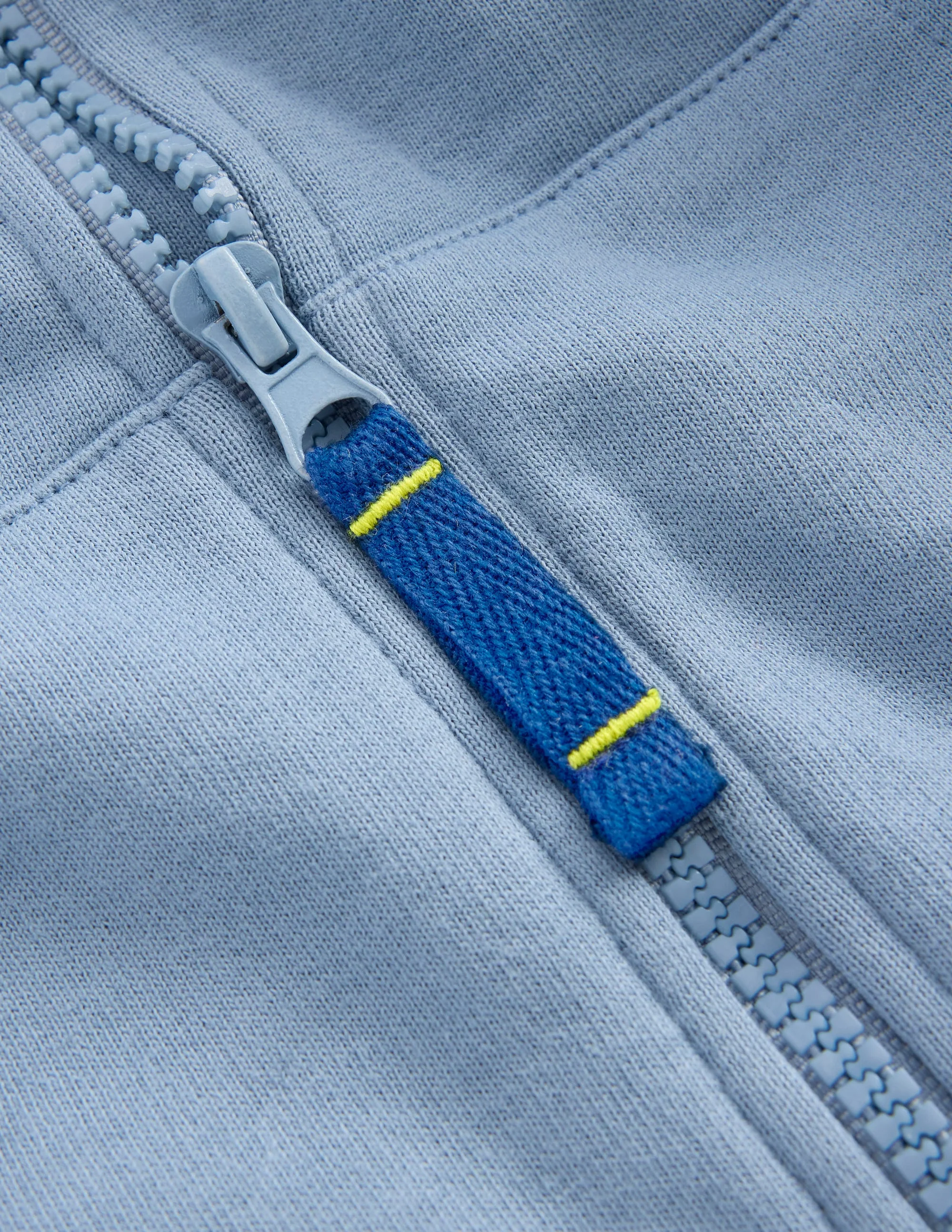Raglan Zip-through Hoody-French Blue - Image 4