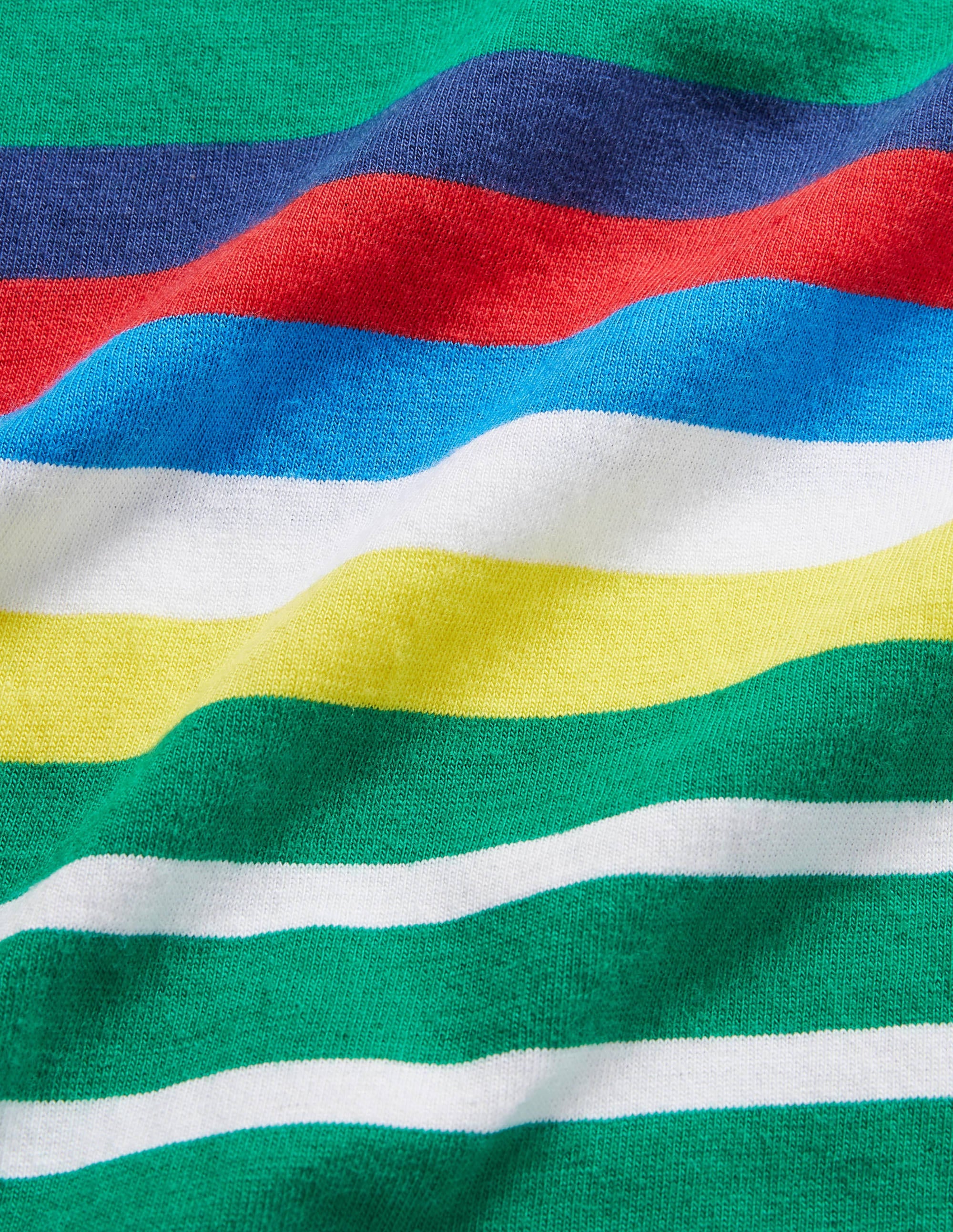 Rainbow Breton T-shirt-Highland Green Rainbow - Image 3