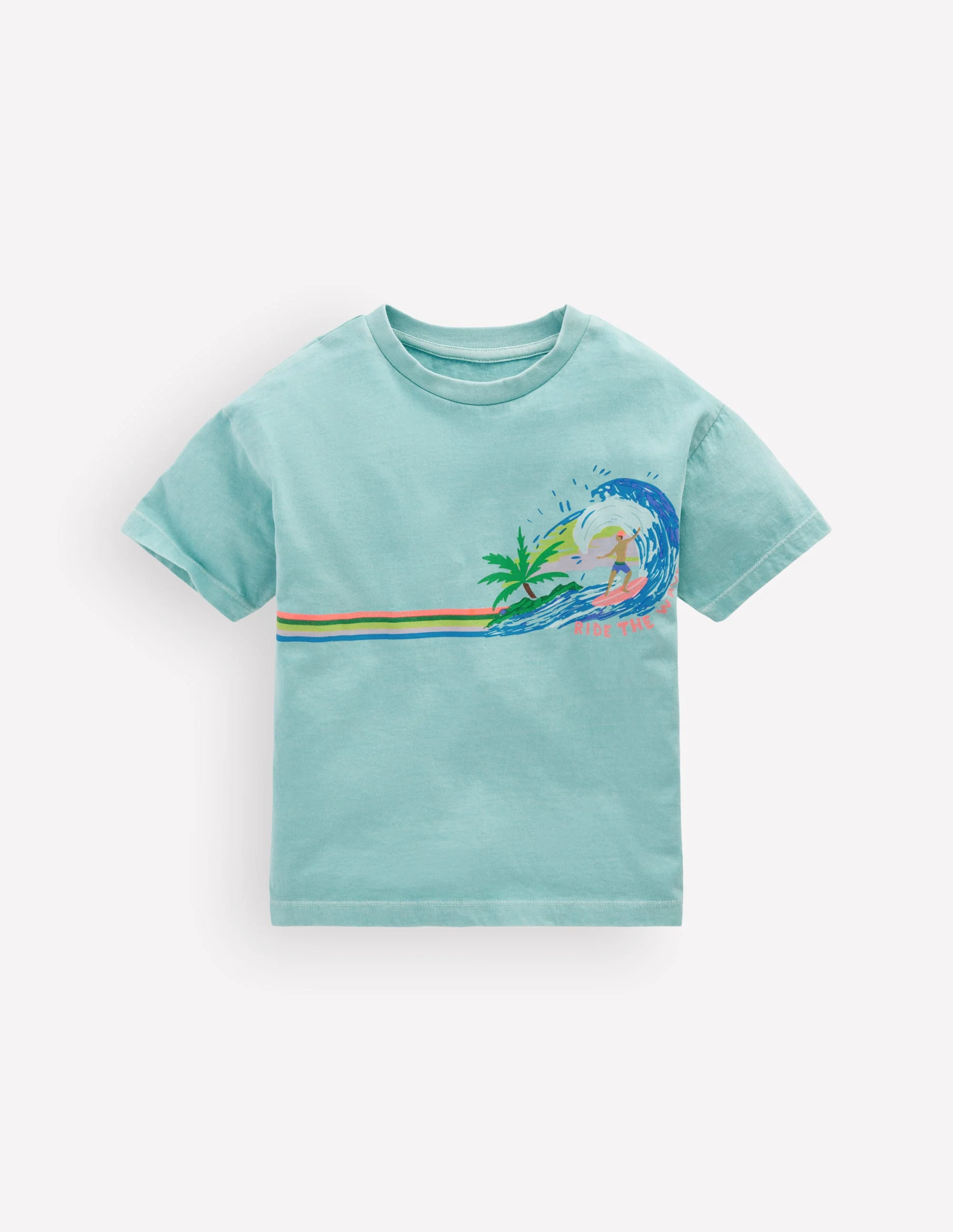 Relaxed Graphic T-shirt-Nile Blue Surf
