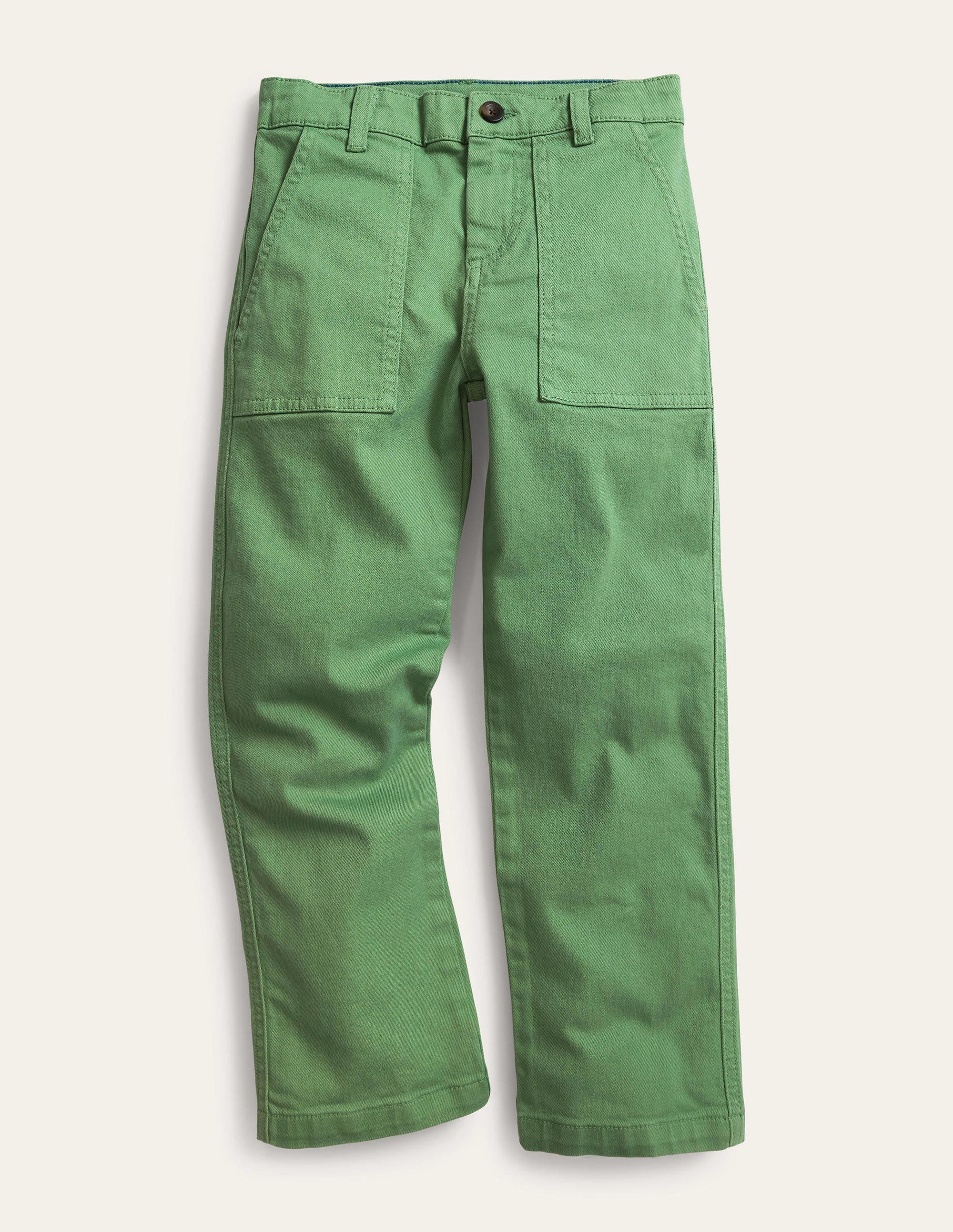 Relaxed Pocket Pants-Deep Grass Green