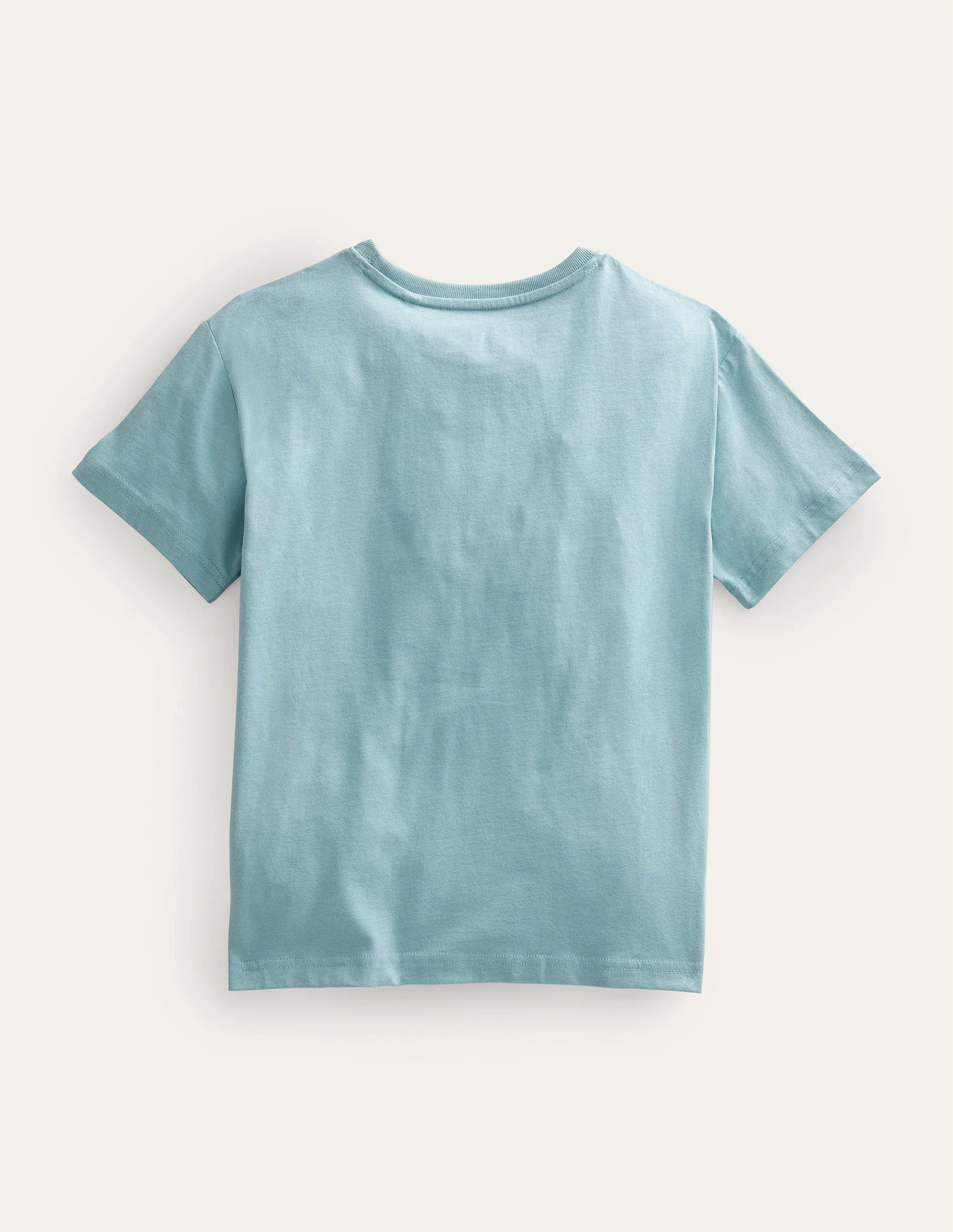 Relaxed Printed Logo Tee-Tourmaline Blue Ducks - Image 2