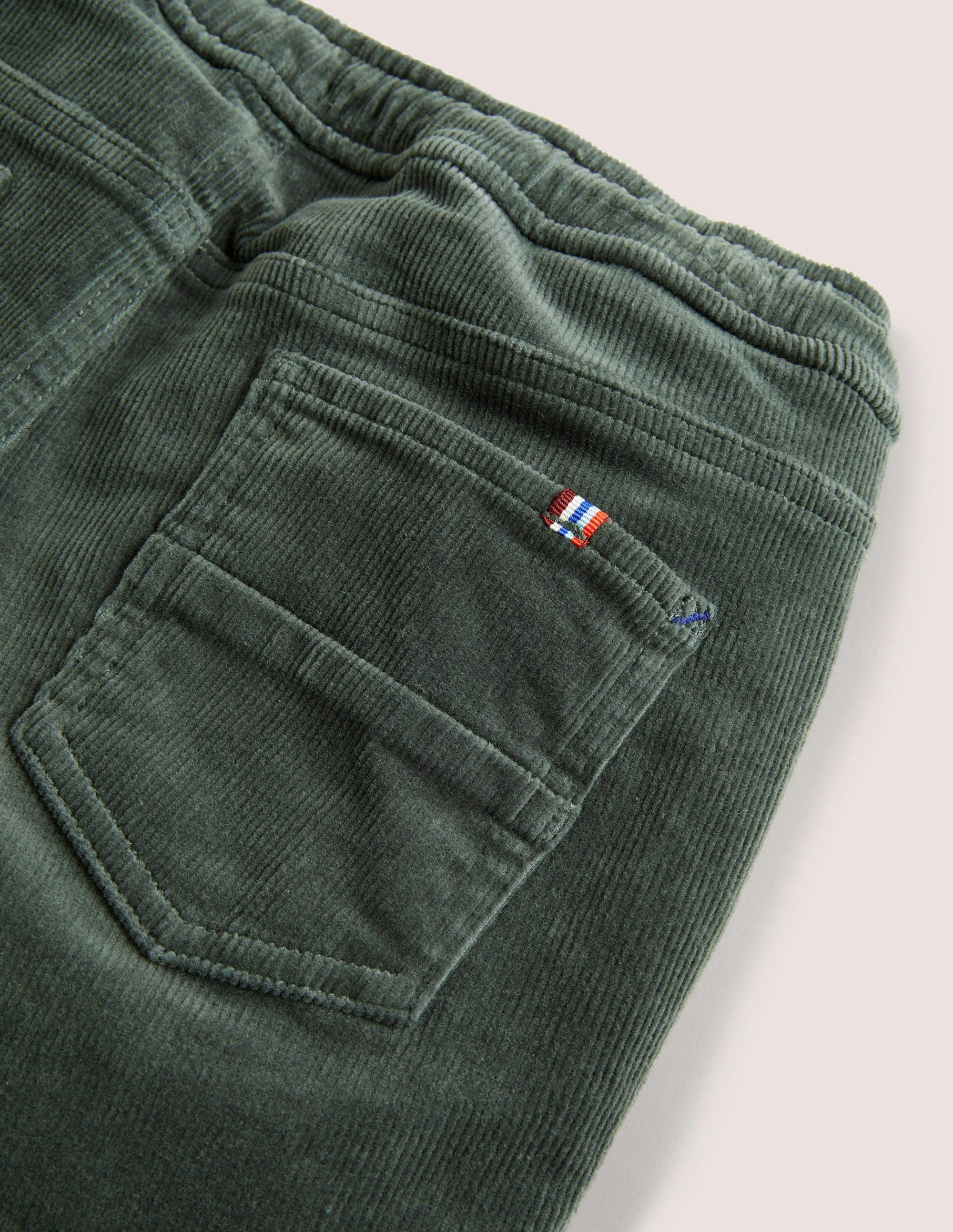 Relaxed Slim Pull-on Pants-Pottery Green Cord - Image 3