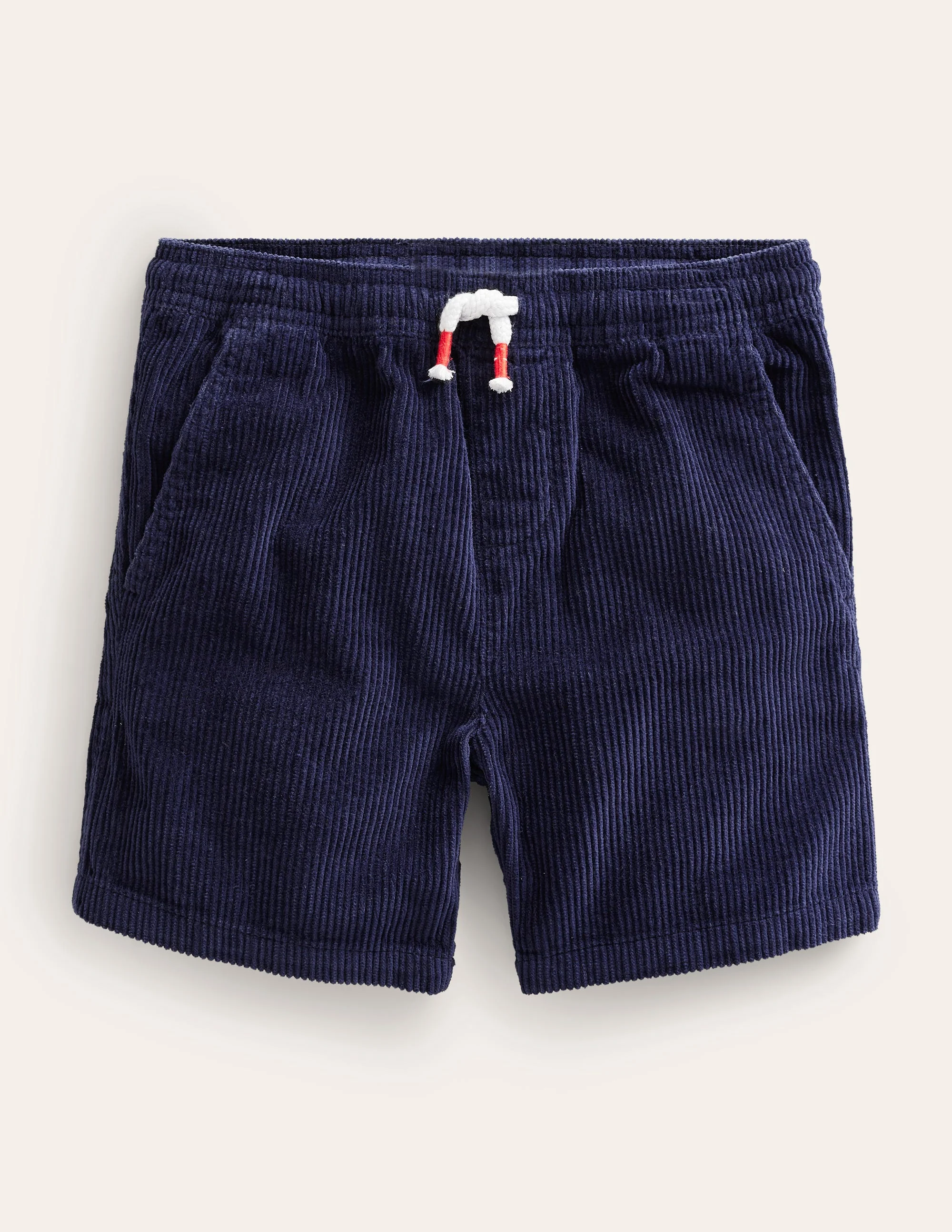 Retro Cord Shorts-College Navy