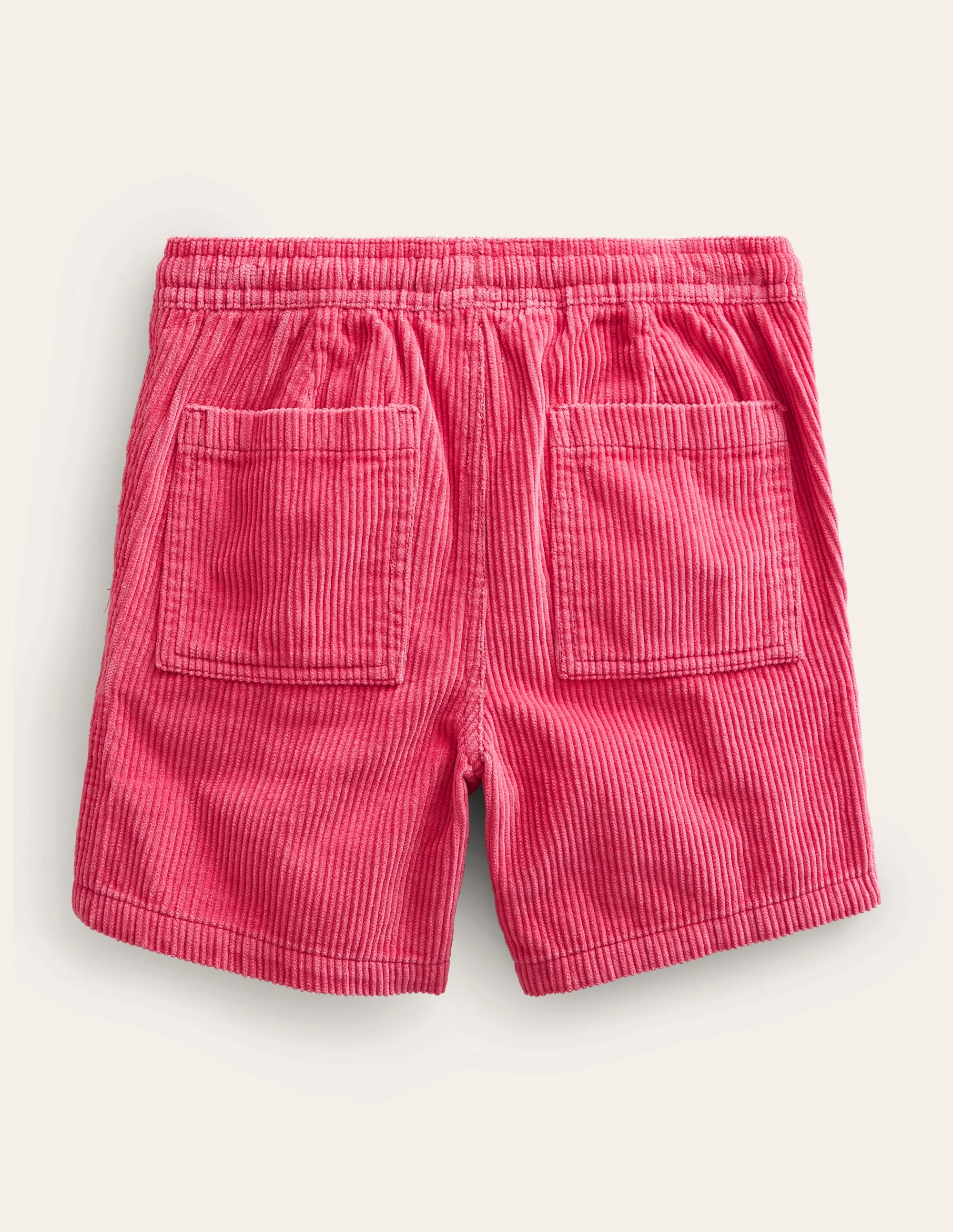 Retro Cord Shorts-Rose Red - Image 2