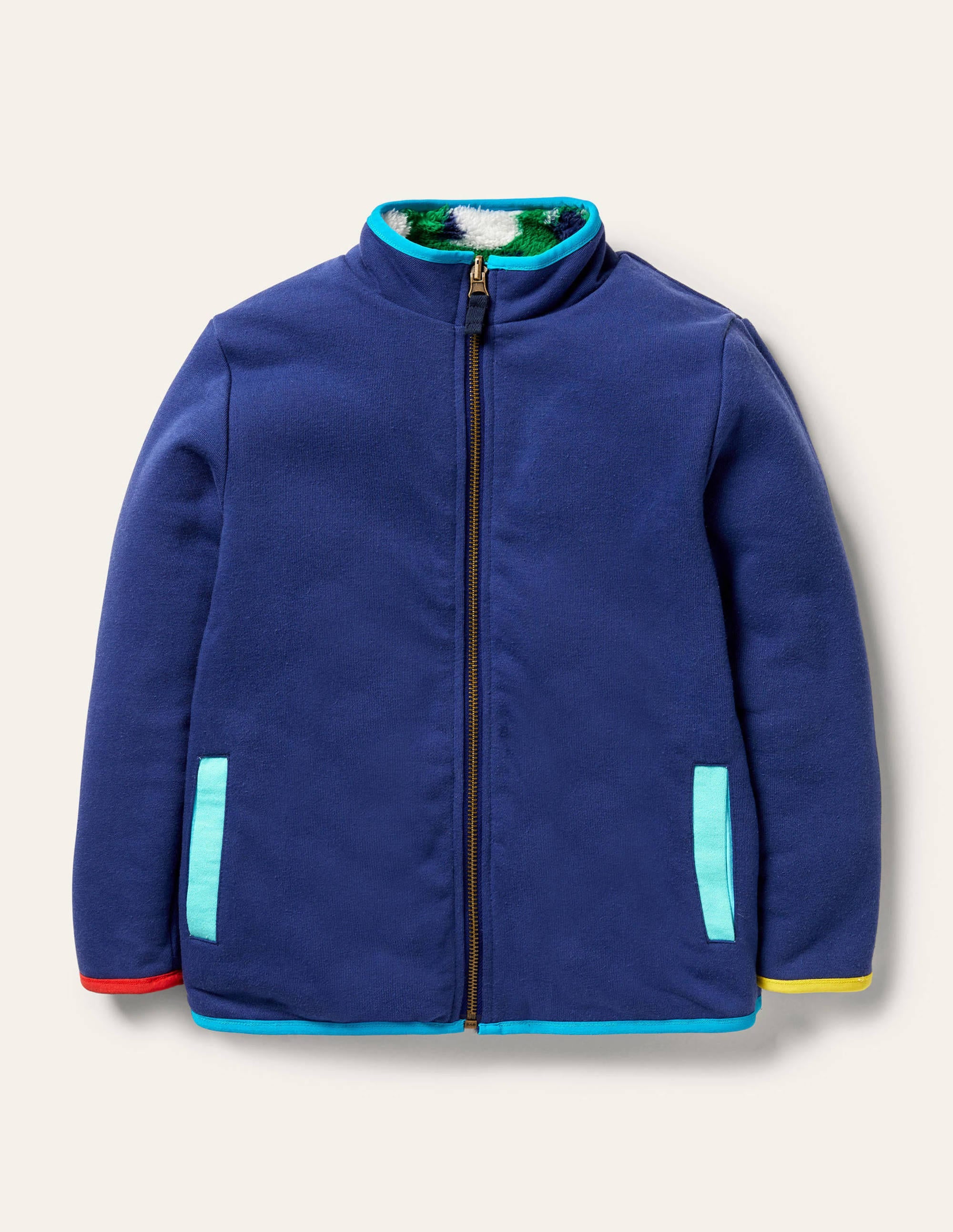 Reversible Zip-up Sweater-Green Pepper Sheep - Image 3