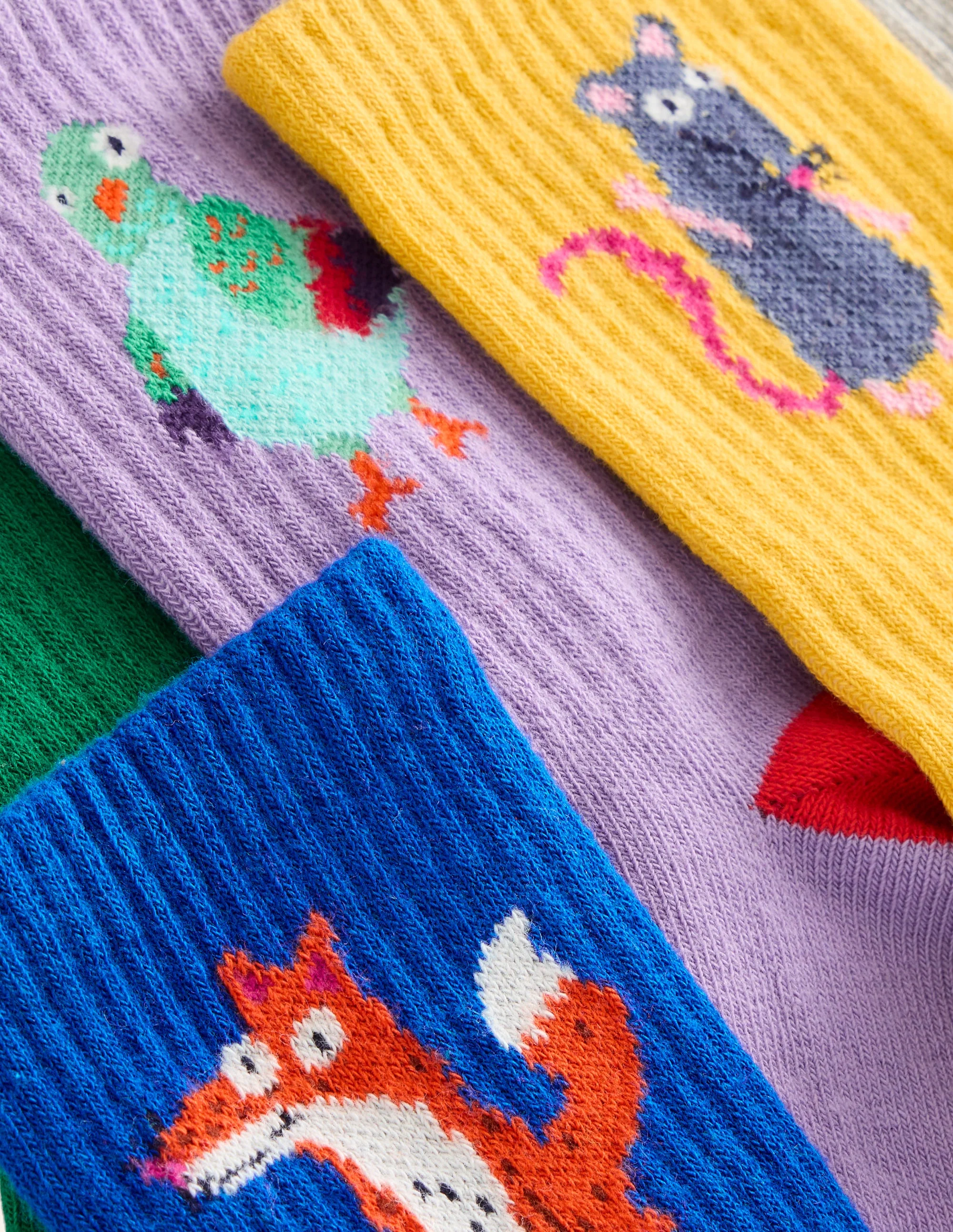 Ribbed Socks 5 Pack-Multi Motifs - Image 2