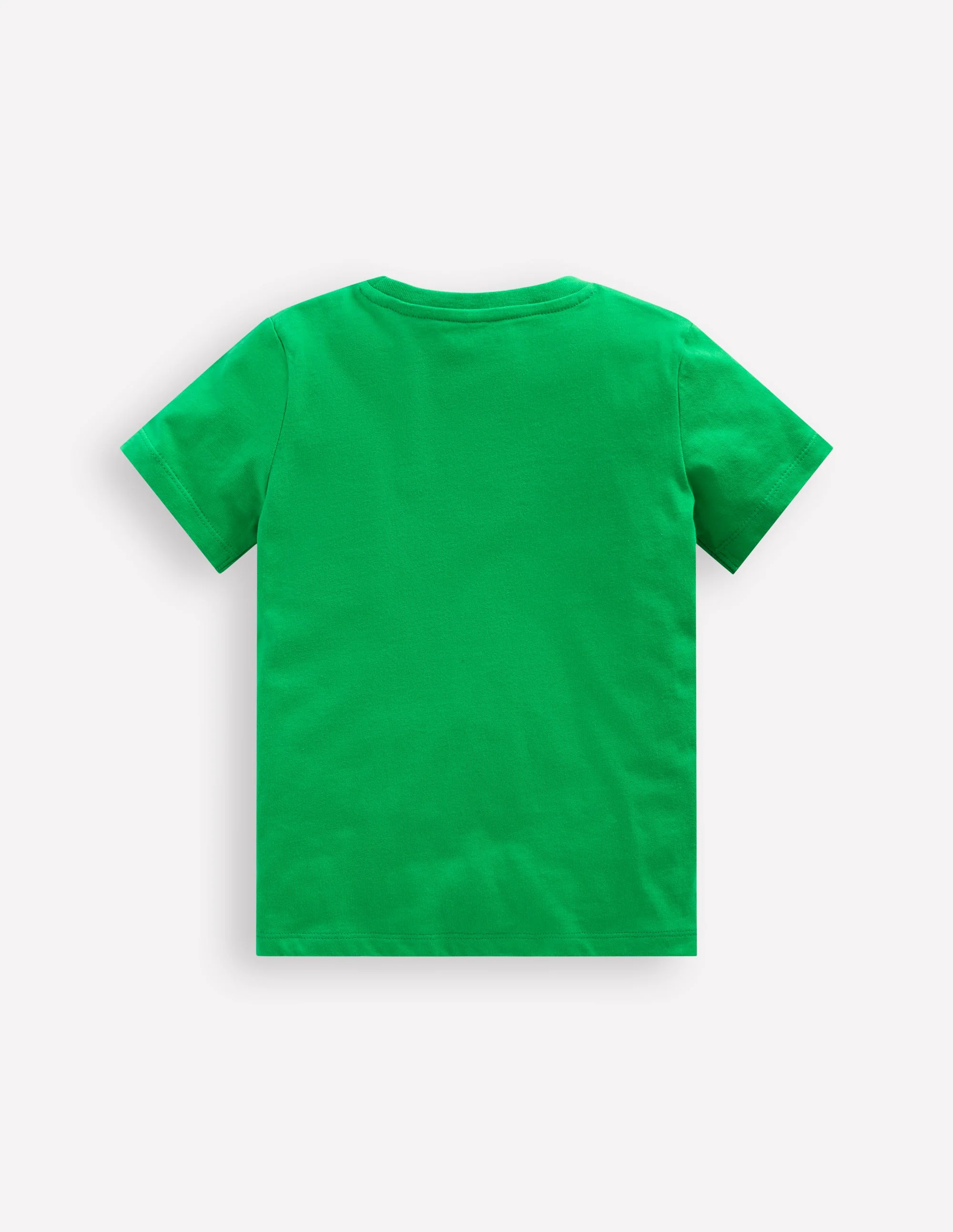 Short Sleeve Bouclé T-shirt-Sapling Green Sheep - Image 2