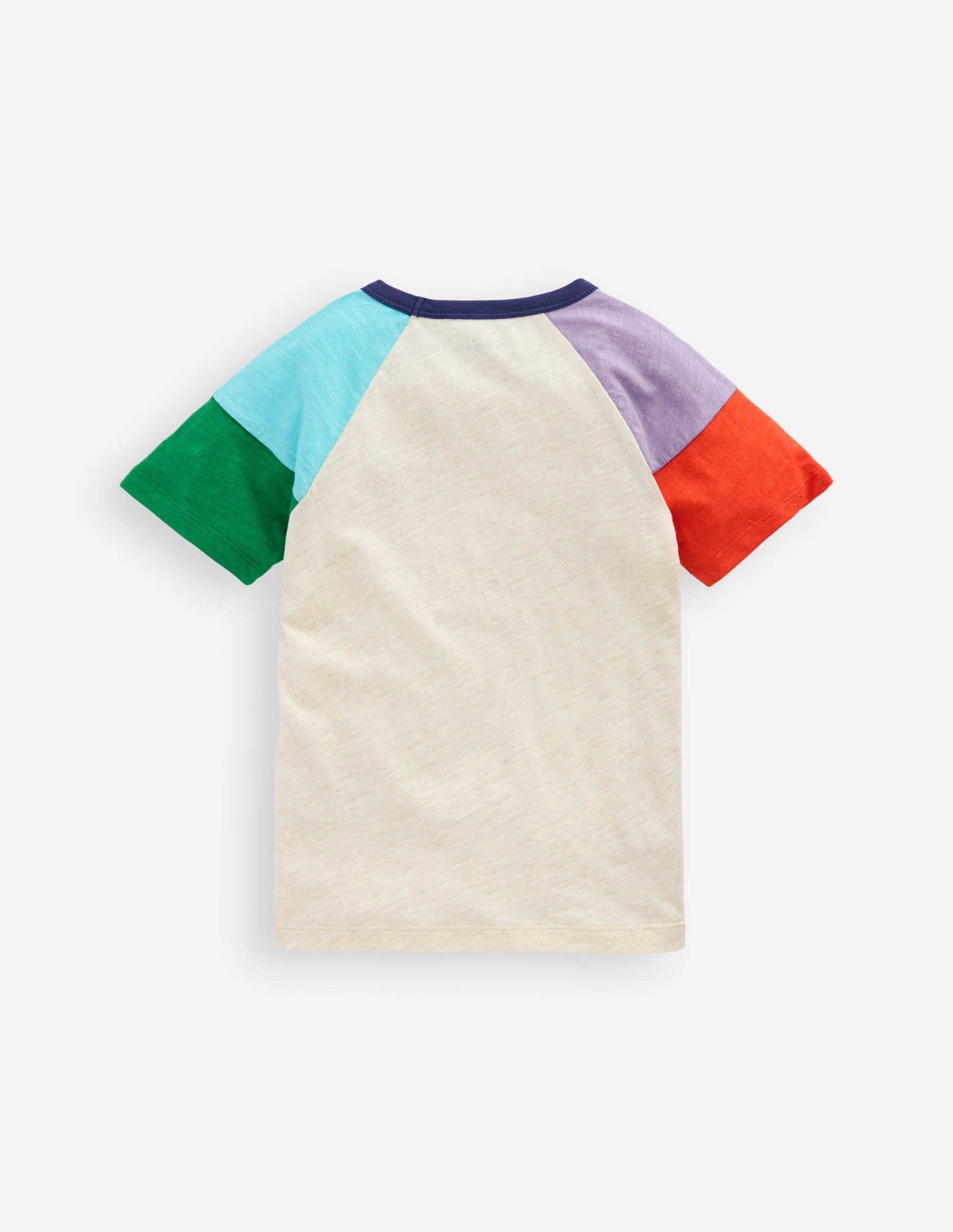 Short Sleeve Raglan T-Shirt-Oatmeal - Image 2