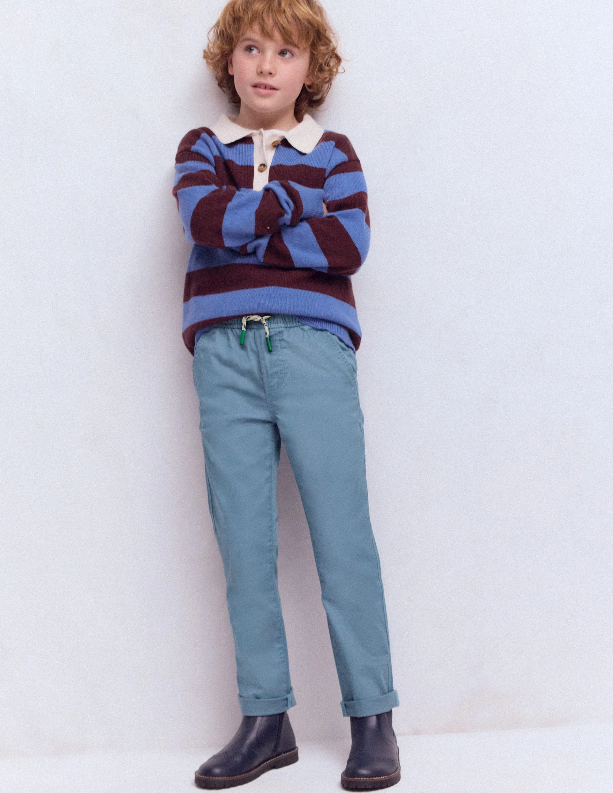 Slim Pull-on Pants-Bering sea
