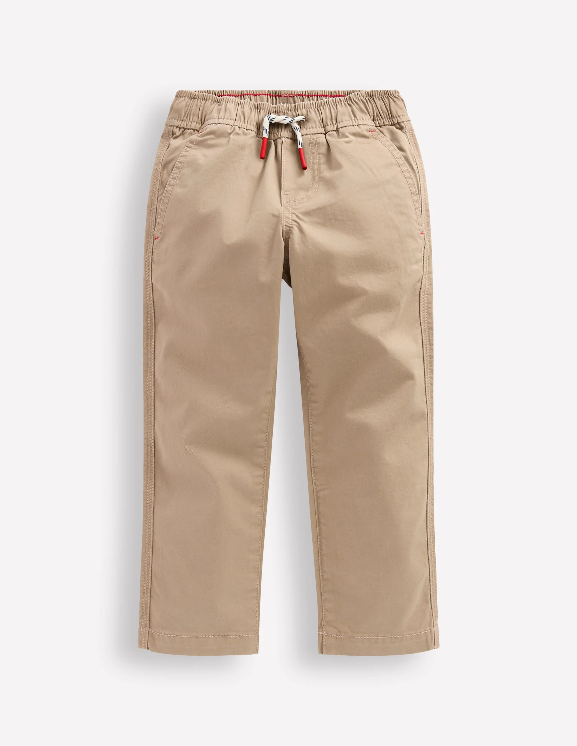 Slim Pull-on Pants-Greige - Image 5