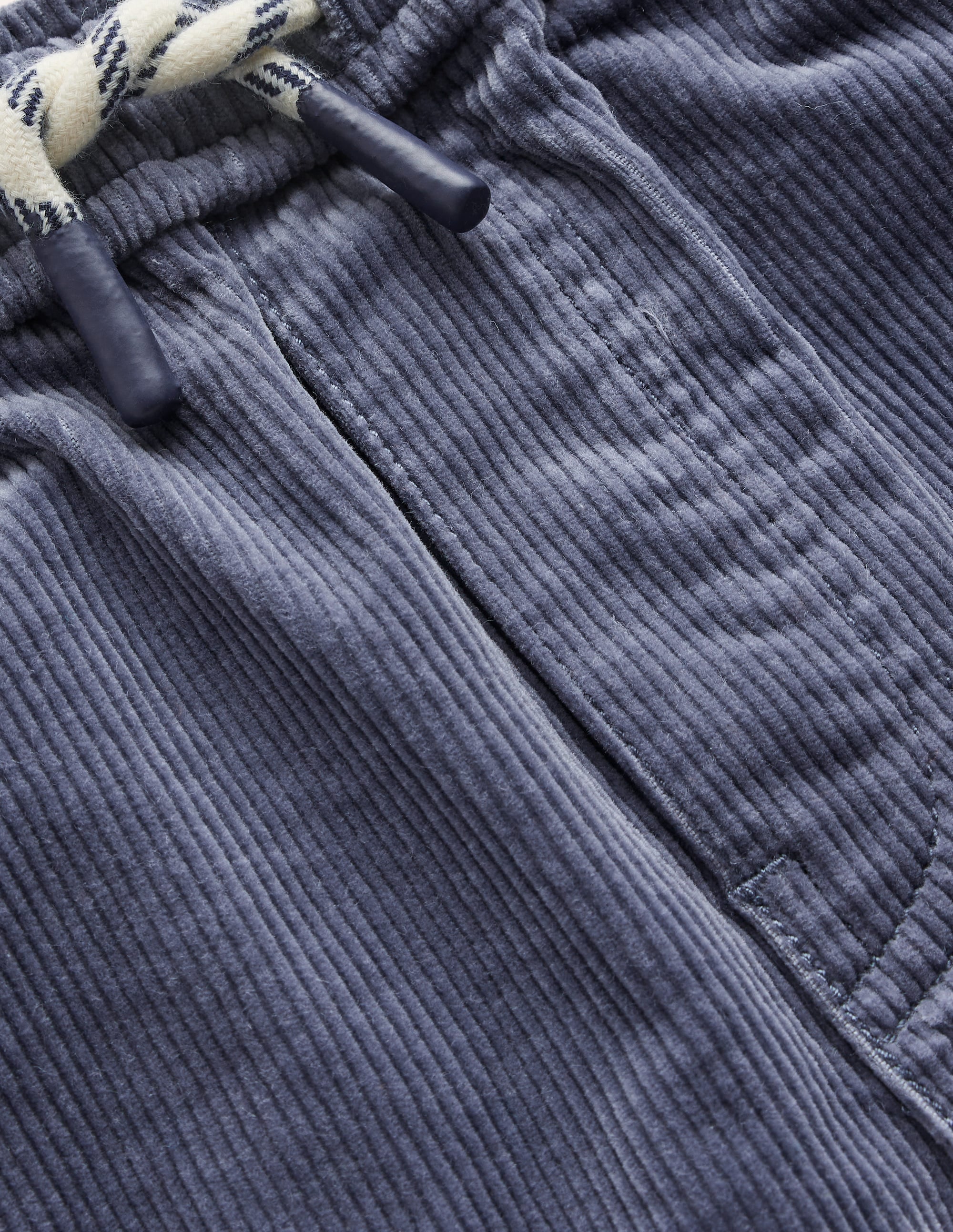 Slim Pull On Trousers-Ash Grey Cord - Image 3