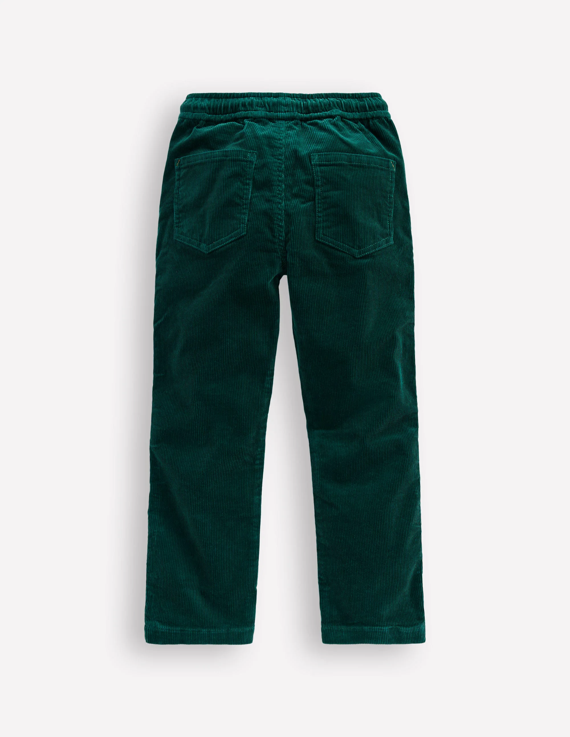 Slim Pull On Trousers-Emerald Night Cord - Image 2