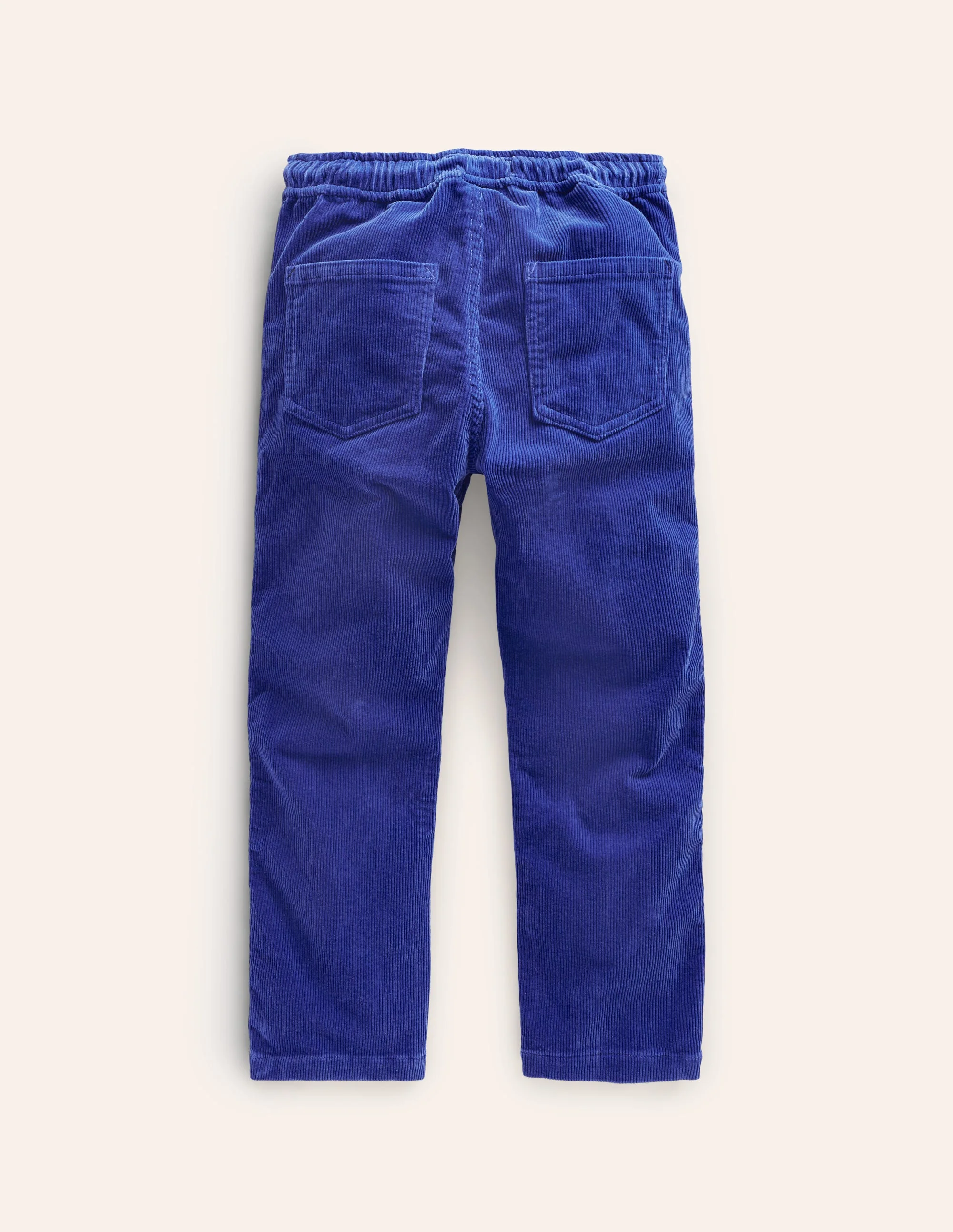 Slim Pull On Trousers-Sapphire Blue Cord - Image 2