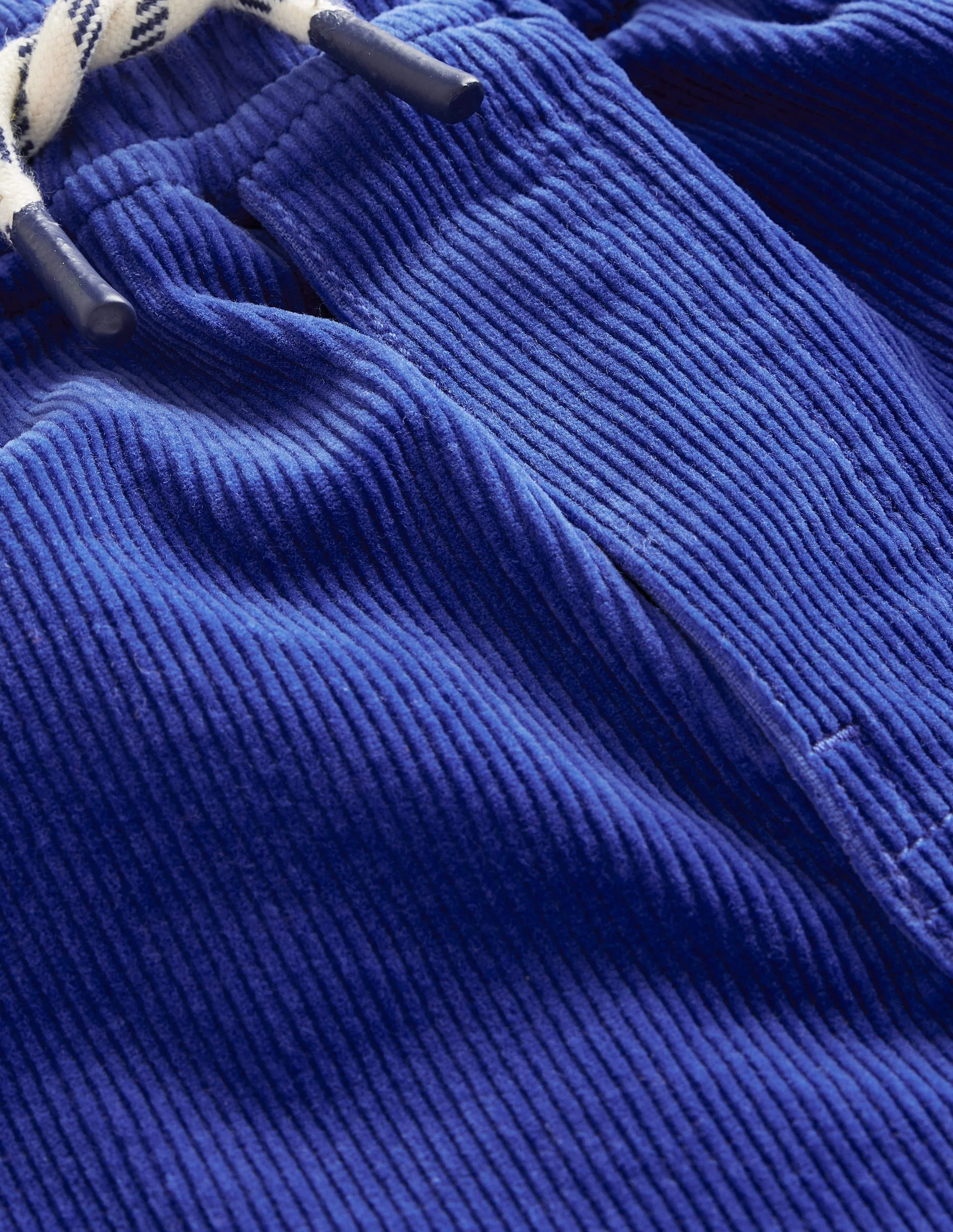 Slim Pull On Trousers-Sapphire Blue Cord - Image 3
