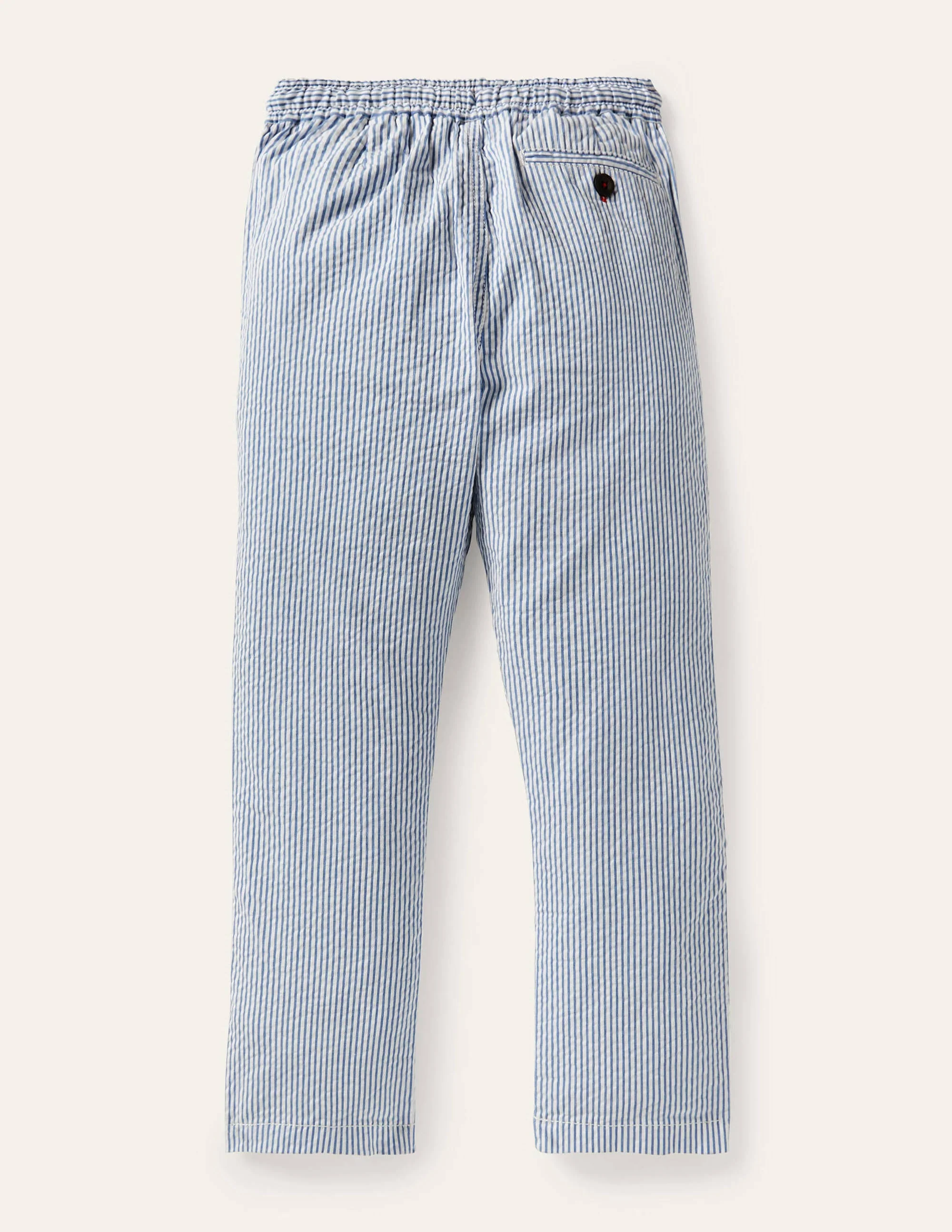 Smart Pull-on Pants-Bright Marina Blue Ticking - Image 2