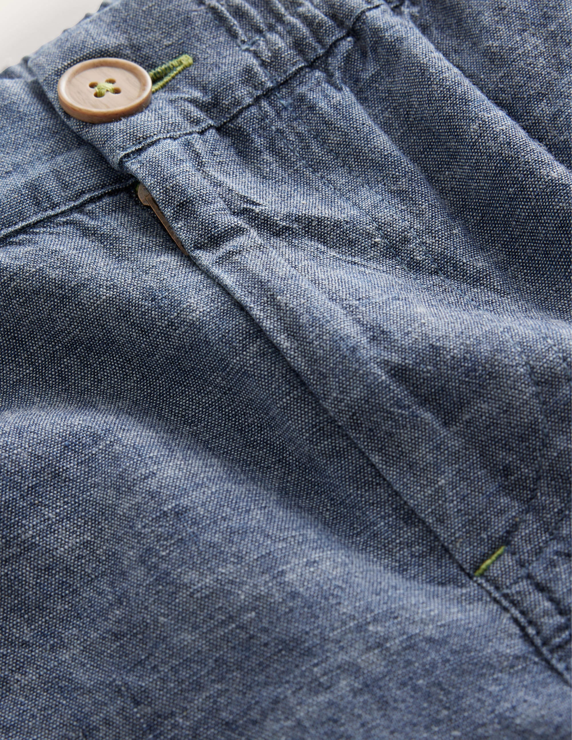 Smart Roll-Up Shorts-Dark Chambray - Image 3