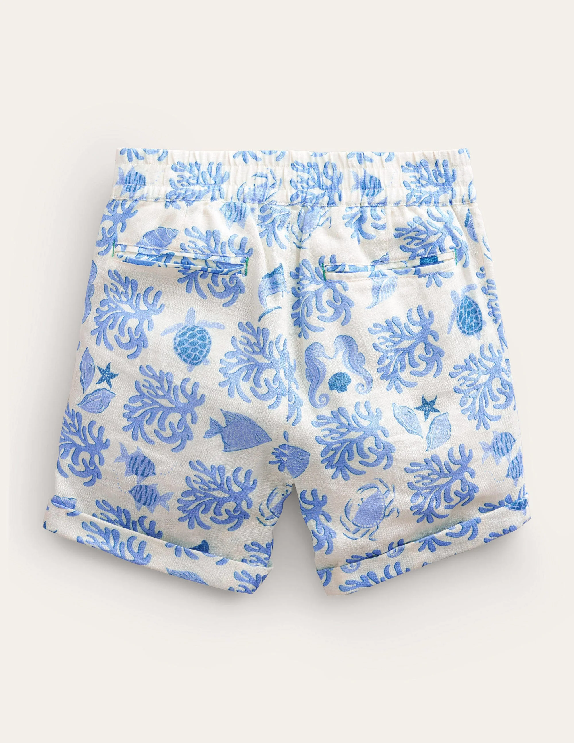 Smart Roll-Up Shorts-Provence Lagoon - Image 2