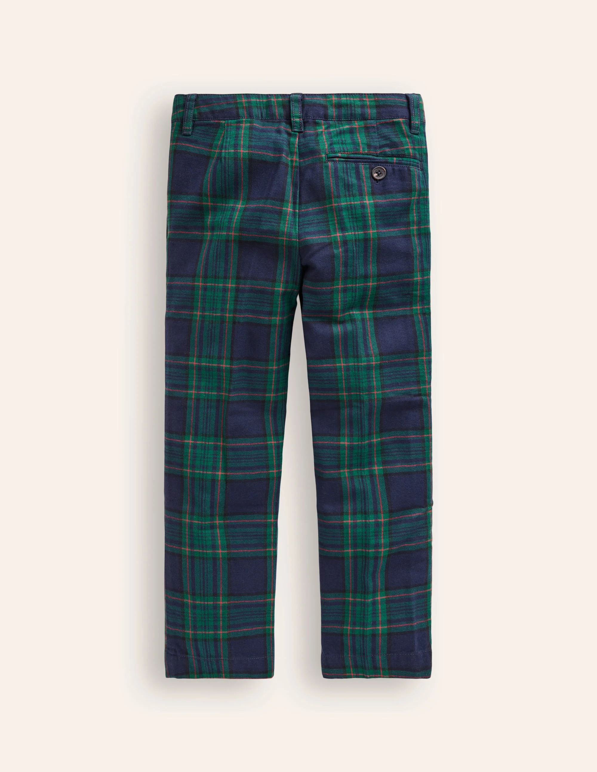 Smart Tailored Pants-Blue / Green Check - Image 2