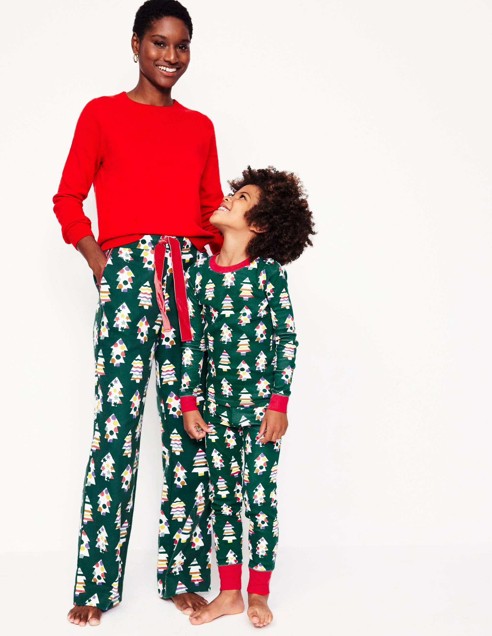 Snug Glow-In-The-Dark Pajamas-Christmas Trees - Image 6