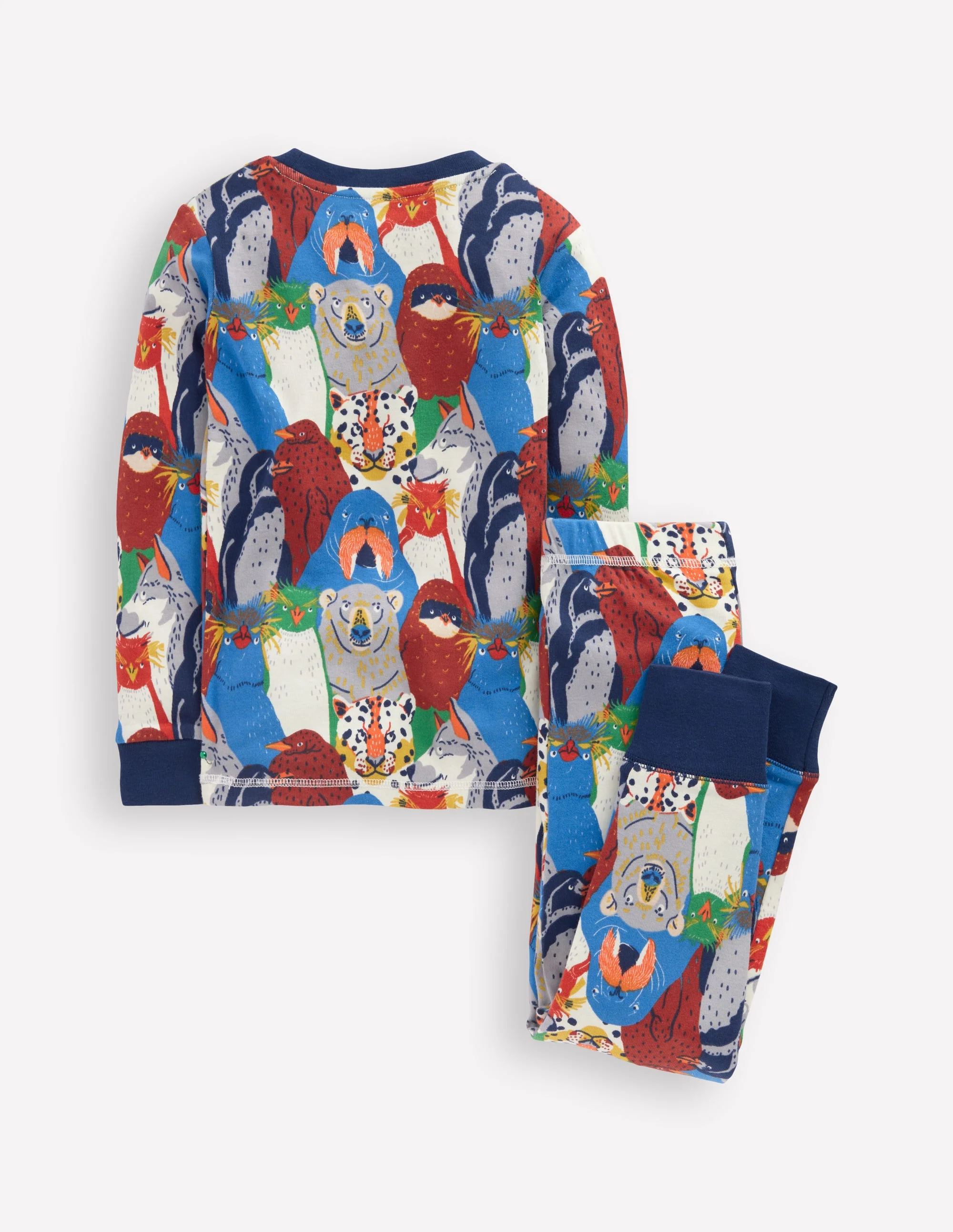 Snug Long John Pajamas-Multi Arctic Audience - Image 2