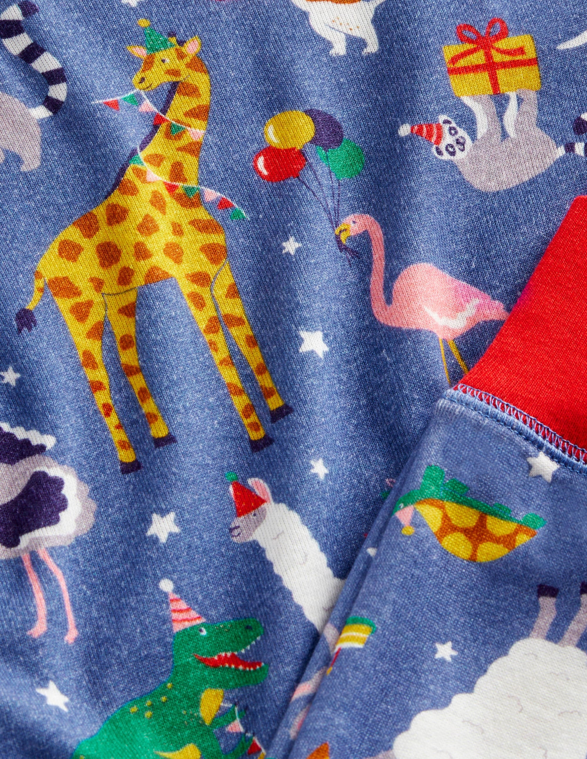 Snug Long John Pajamas-Multi Birthday Print - Image 3