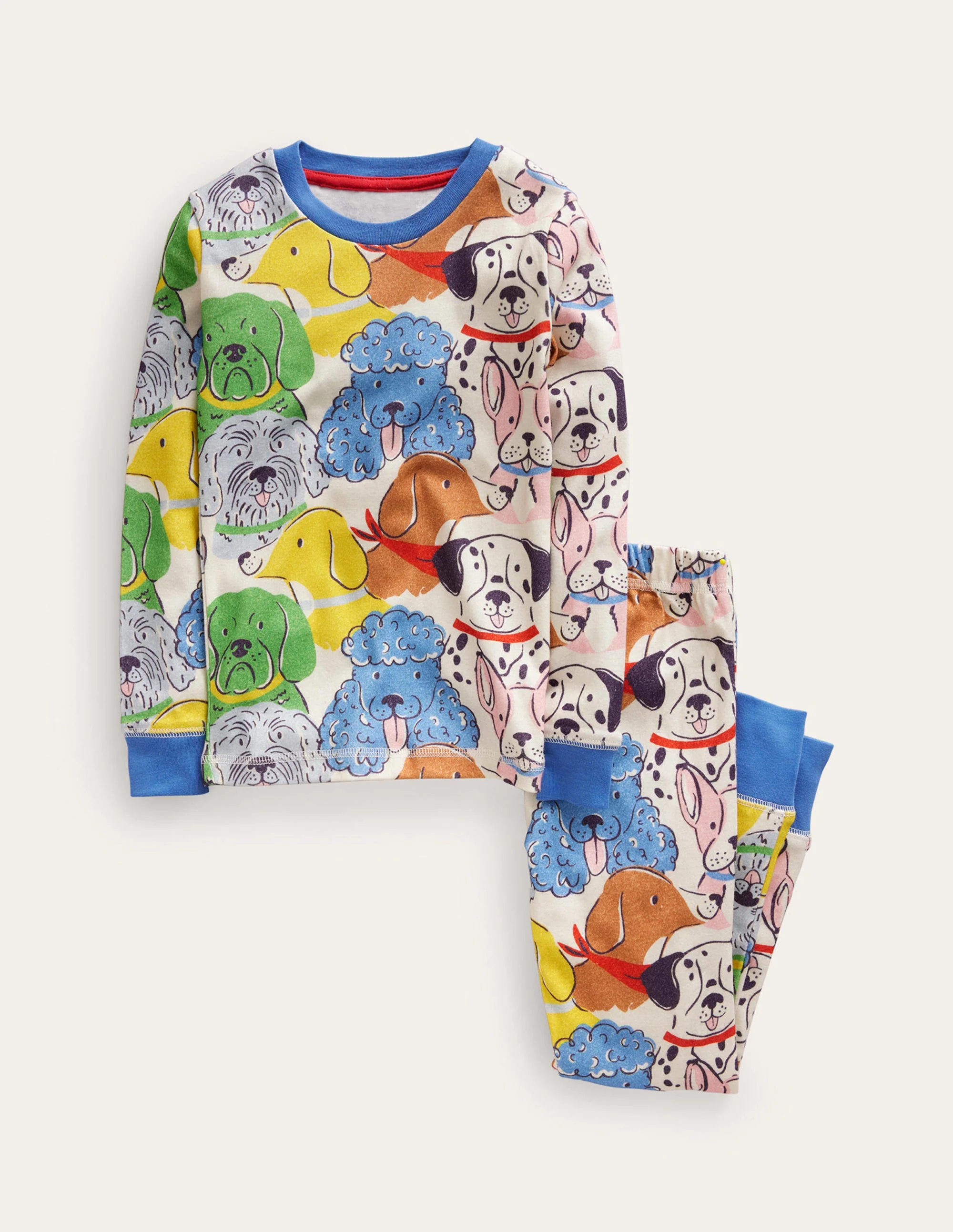 Snug Long John Pajamas-Multi Dogs