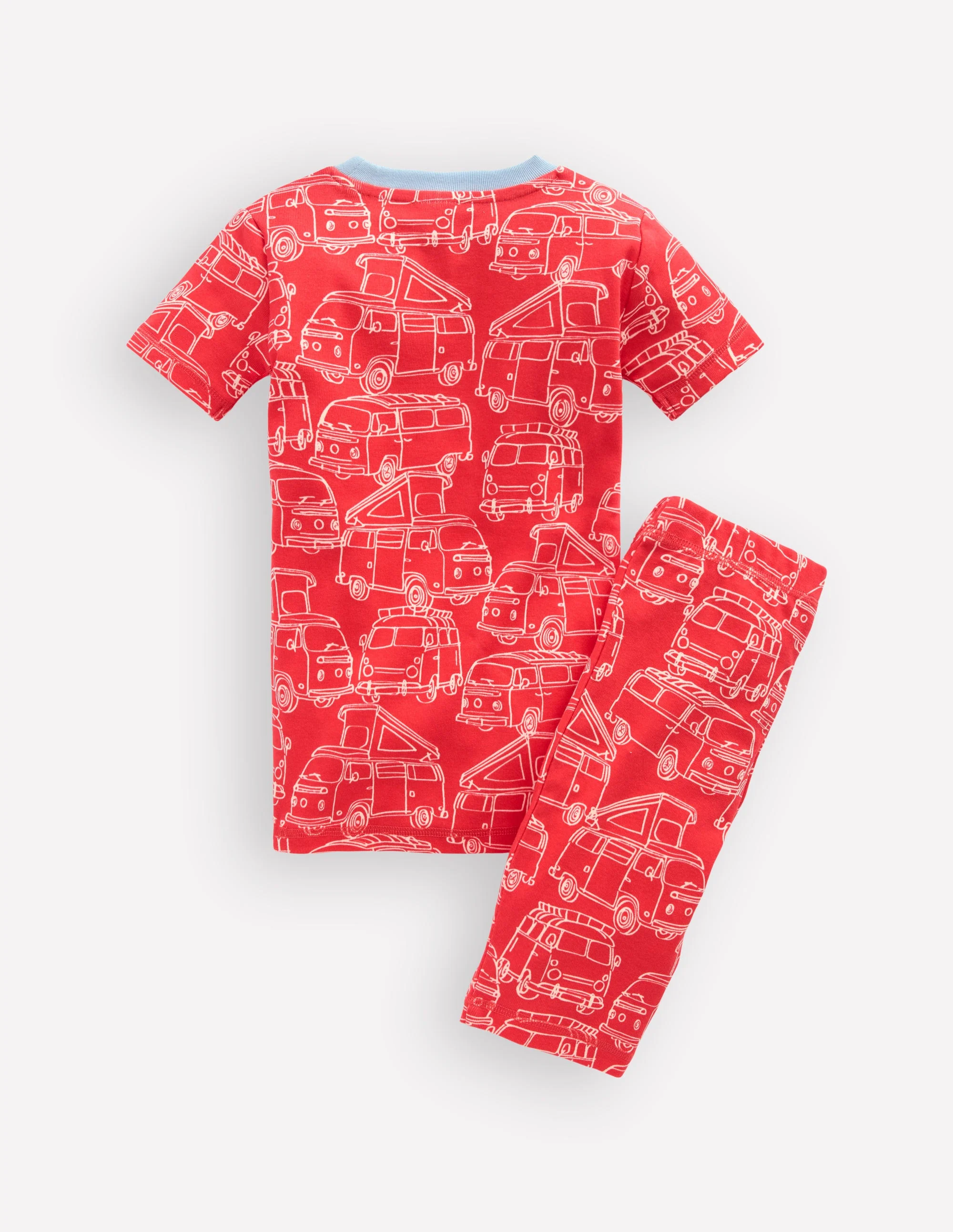 Snug Short John Glow Pyjamas-Red Van - Image 2