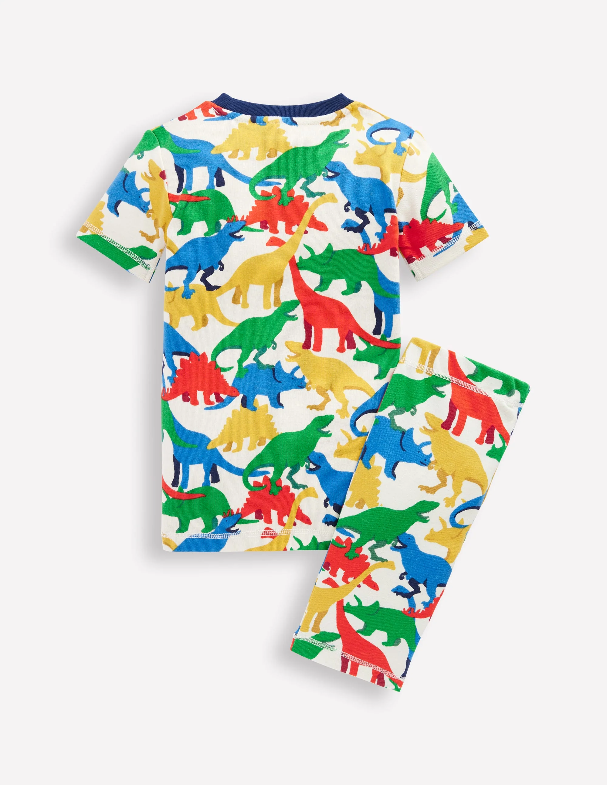Snug Short John Pajamas-Multi Dinos - Image 2