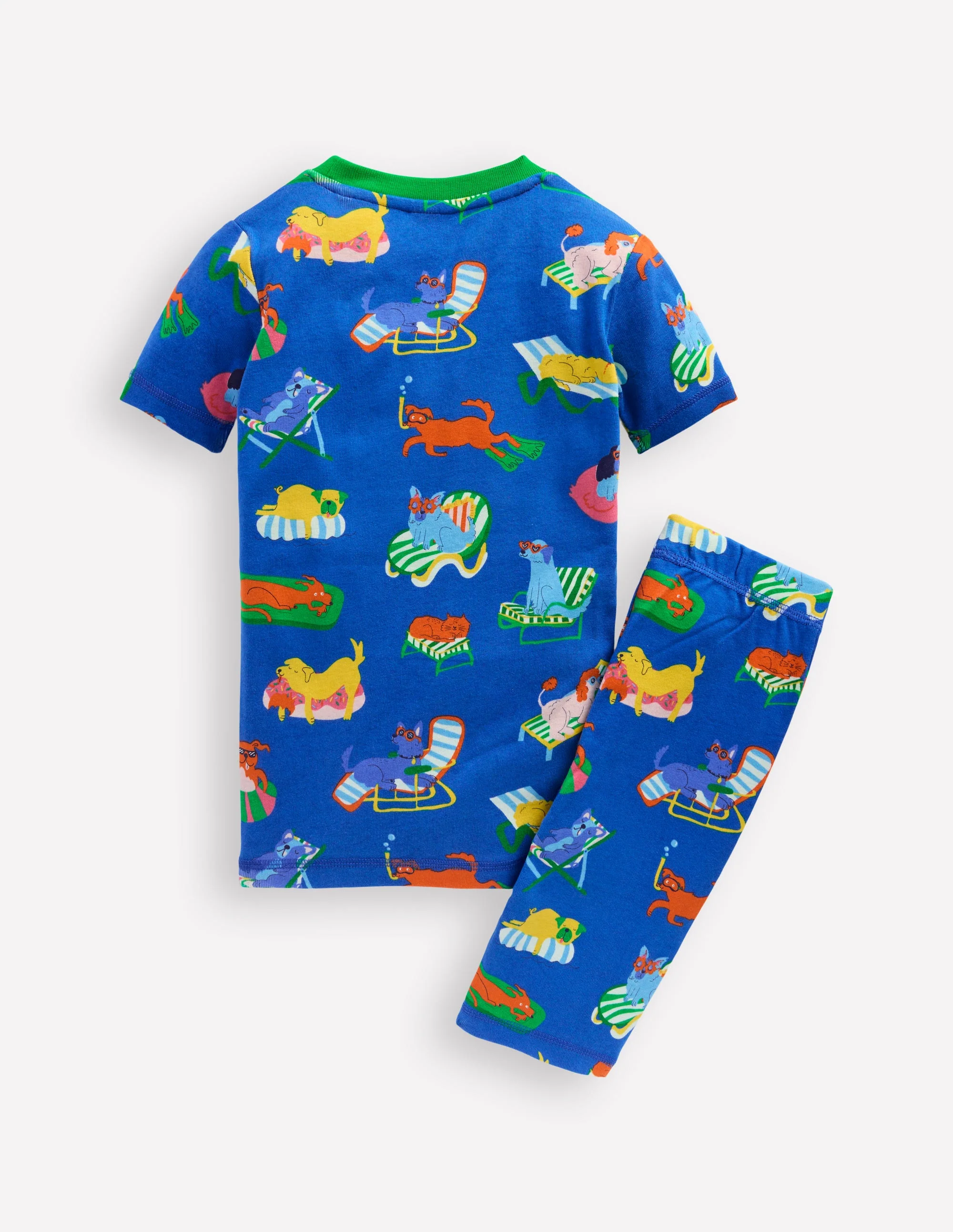 Snug Short John Pajamas-Poolside Pets - Image 5