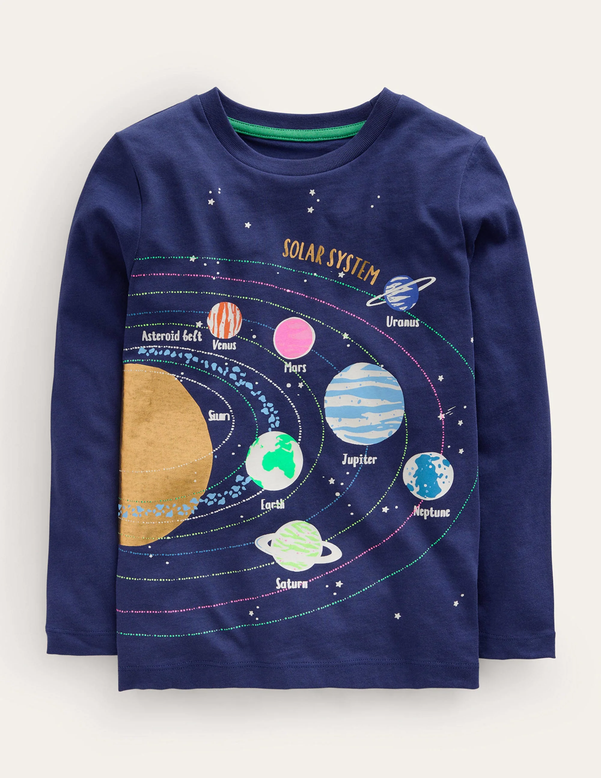 Solar System T-Shirt-College Navy