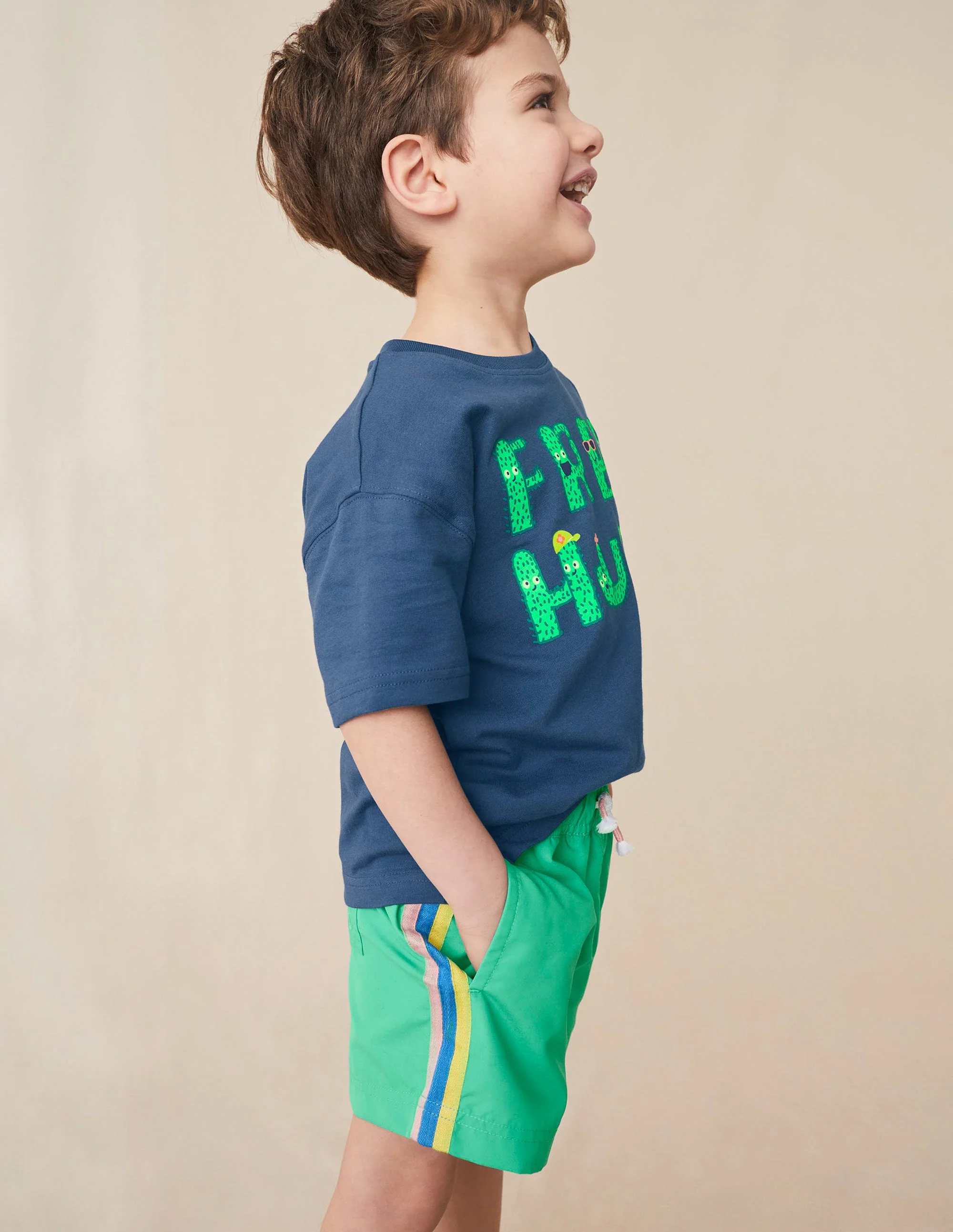 Sporty Stripe Short-Asparagus - Image 5
