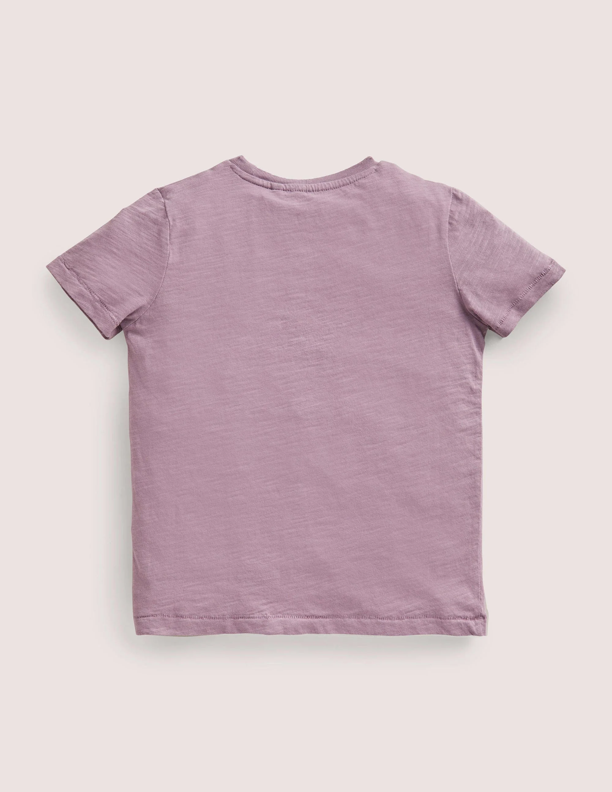 Striped Washed Slub T-shirt-Soft Heather Purple - Image 2