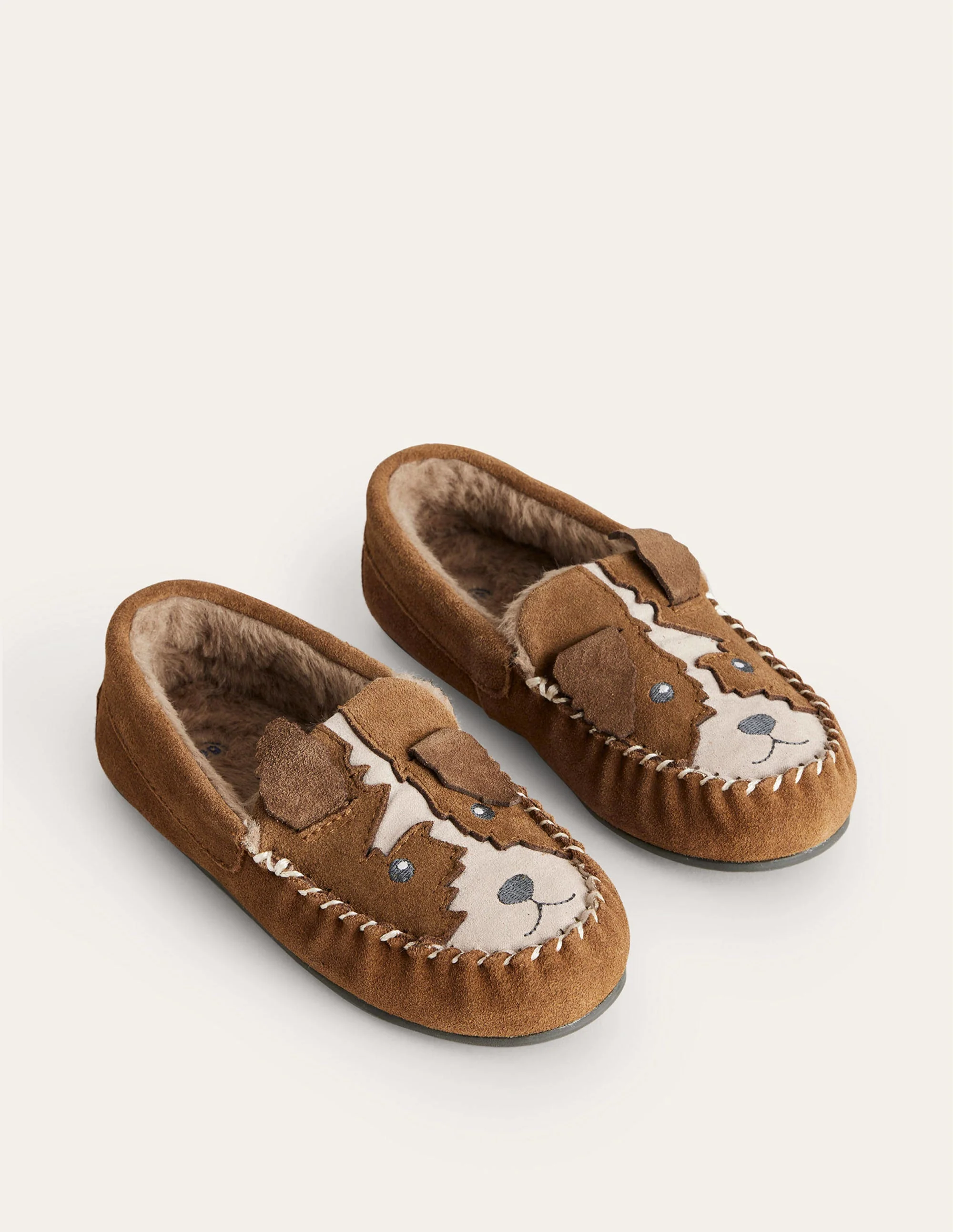 Suede Slippers-Tan Brown - Image 2