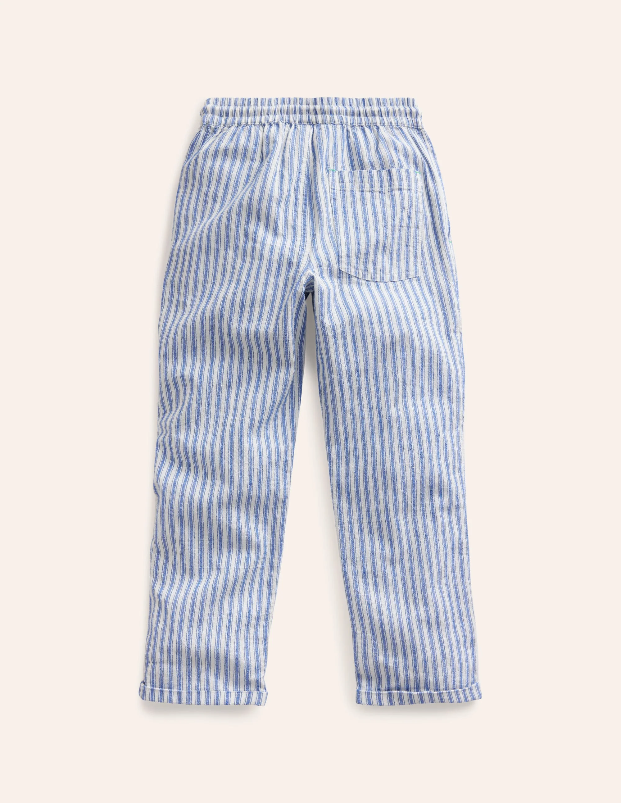 Summer Pull-On Pants-Bluejay Ticking - Image 2